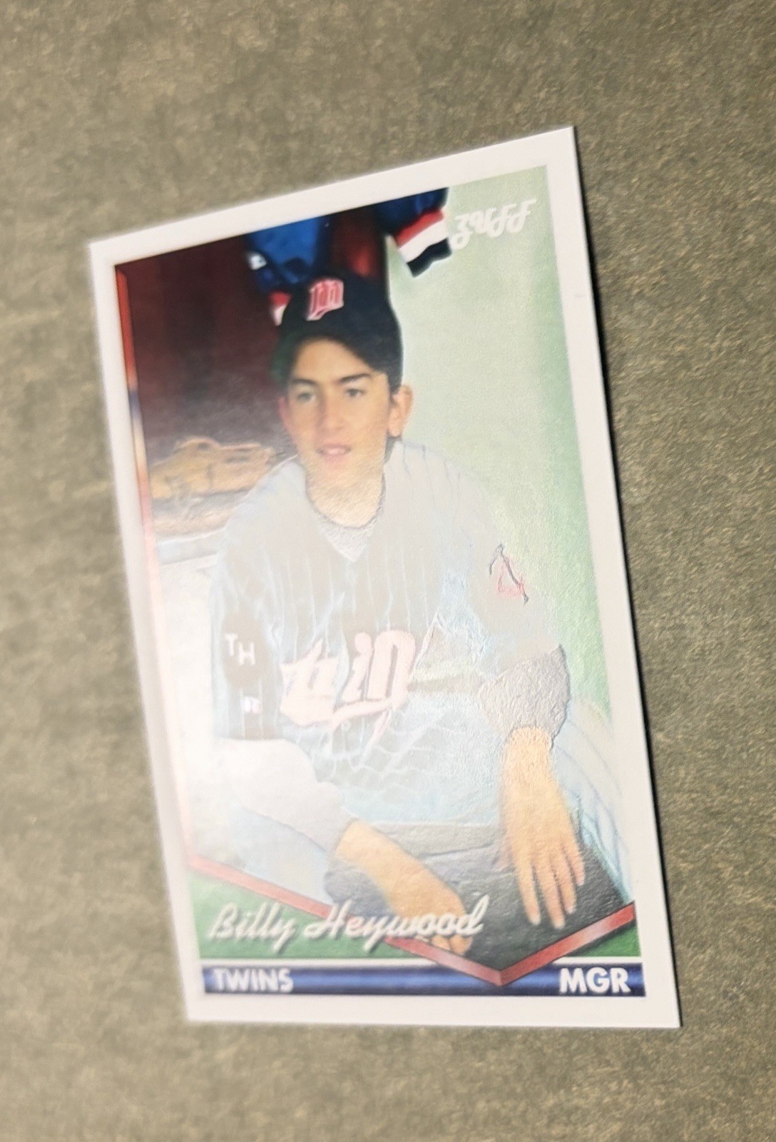 Billy Heywood Handmade Custom Baseball Card, Little Big League, 1994