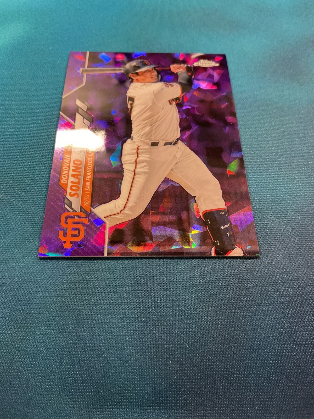 2020 Topps Chrome Update Series Sapphire Edition – Donovan Solano Purple /10