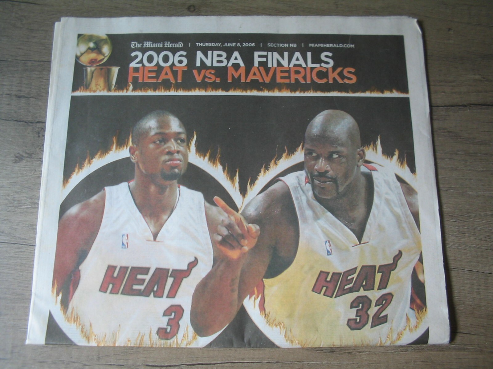 2006 Miami Heat NBA Finals CATCHING FIRE NBA Preview Miami Herald Newspaper