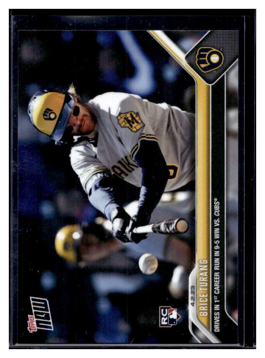 2023 Topps Now #34 Brice Turang Base Card (Qty) RC Rookie
