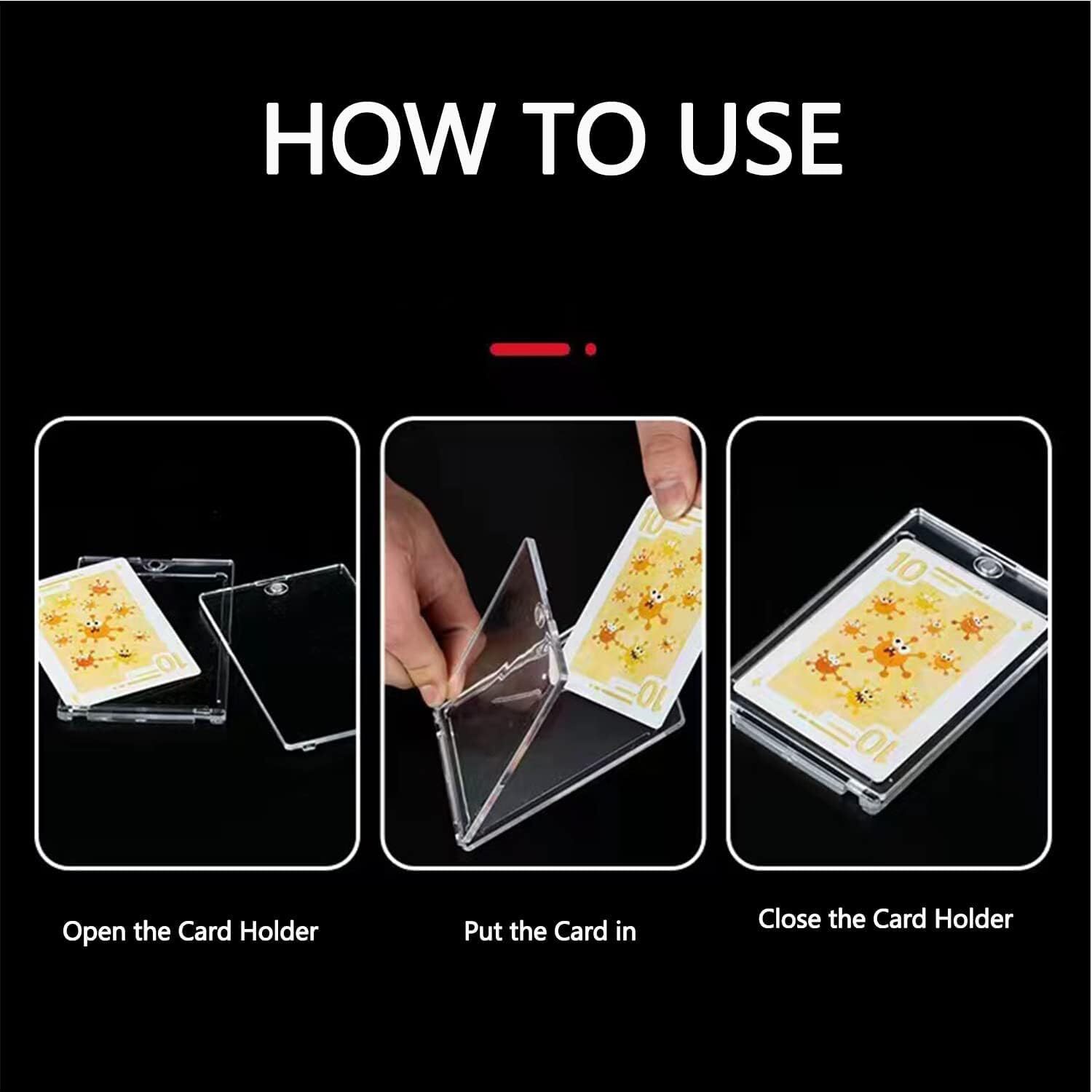 20Pcs Magnetic Card Holders For 130Pt Trading Cards Baseball Card Case Protector
