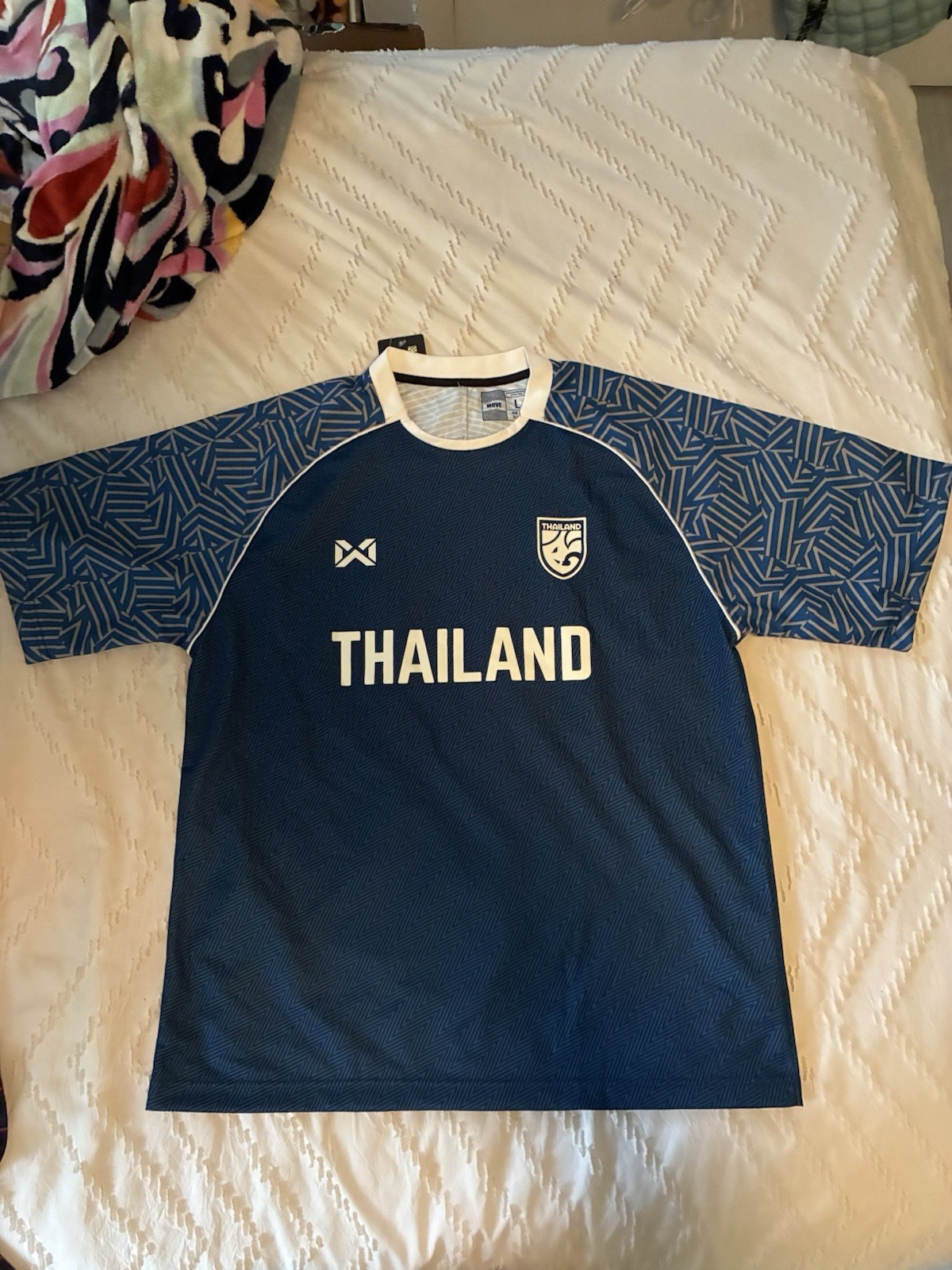 NWT Warrix Thailand National Team Jersey Shirt New Chapter Oversized Blue L