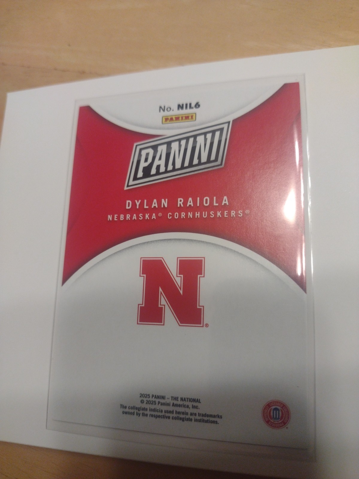 Panini Wild Card Dylan Raiola Blue Silver Pack NSCC Exclusive 25/50 #NIL6