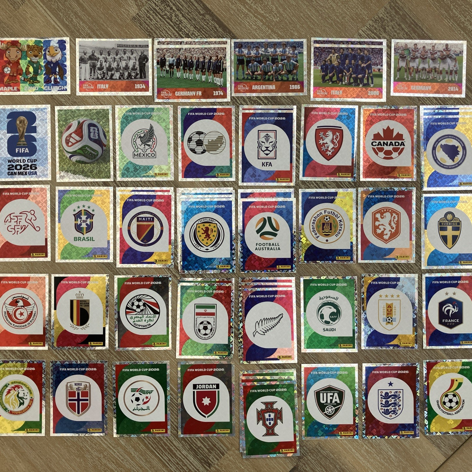 2026 Panini FIFA World Cup Foil Stickers—Pick FWC + Team Crests