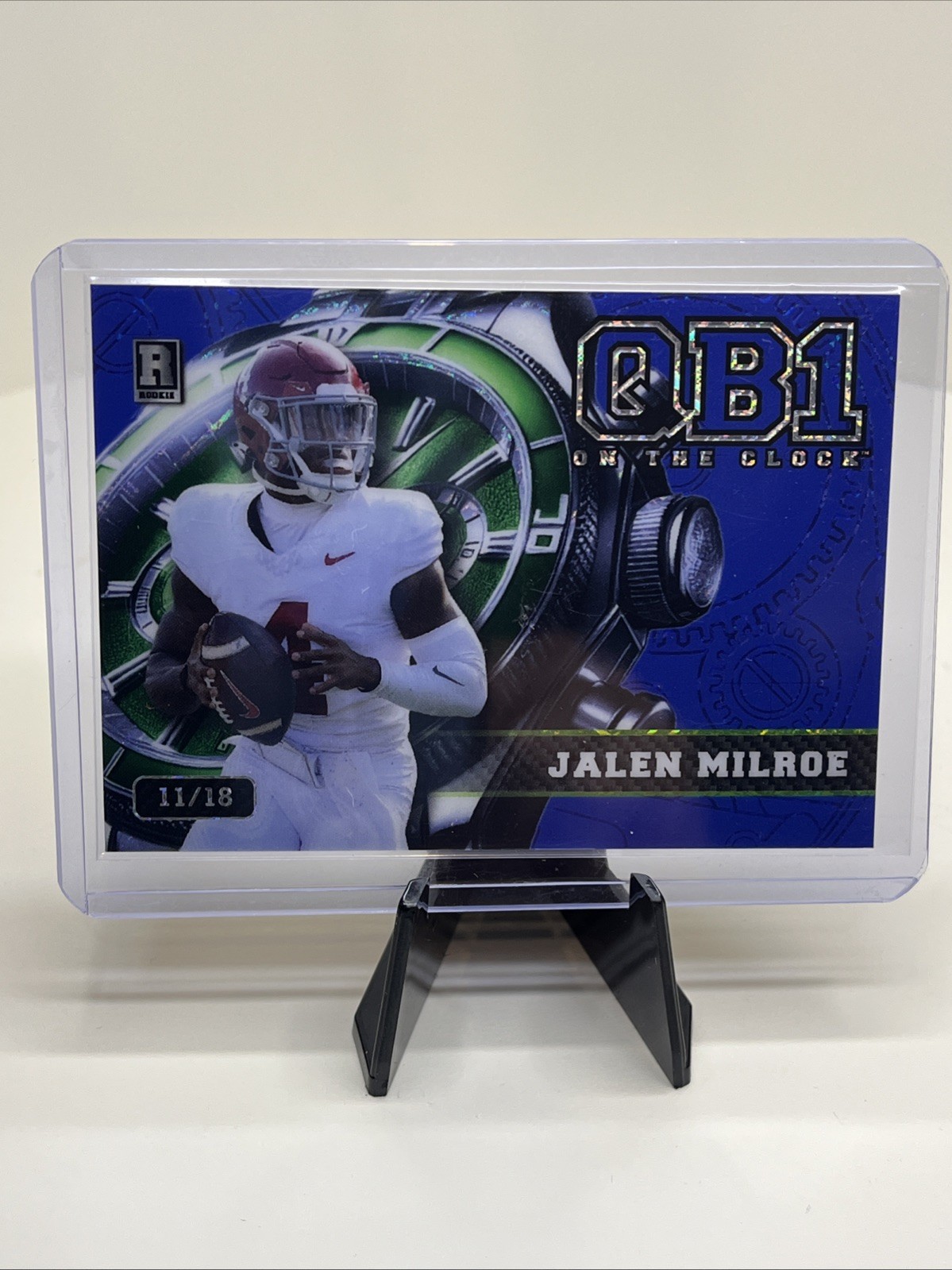Jalen Milroe RC-2024 WildCard QB1 Blue 11/18 No.OCW-BL-JM3 Bama Seahawks
