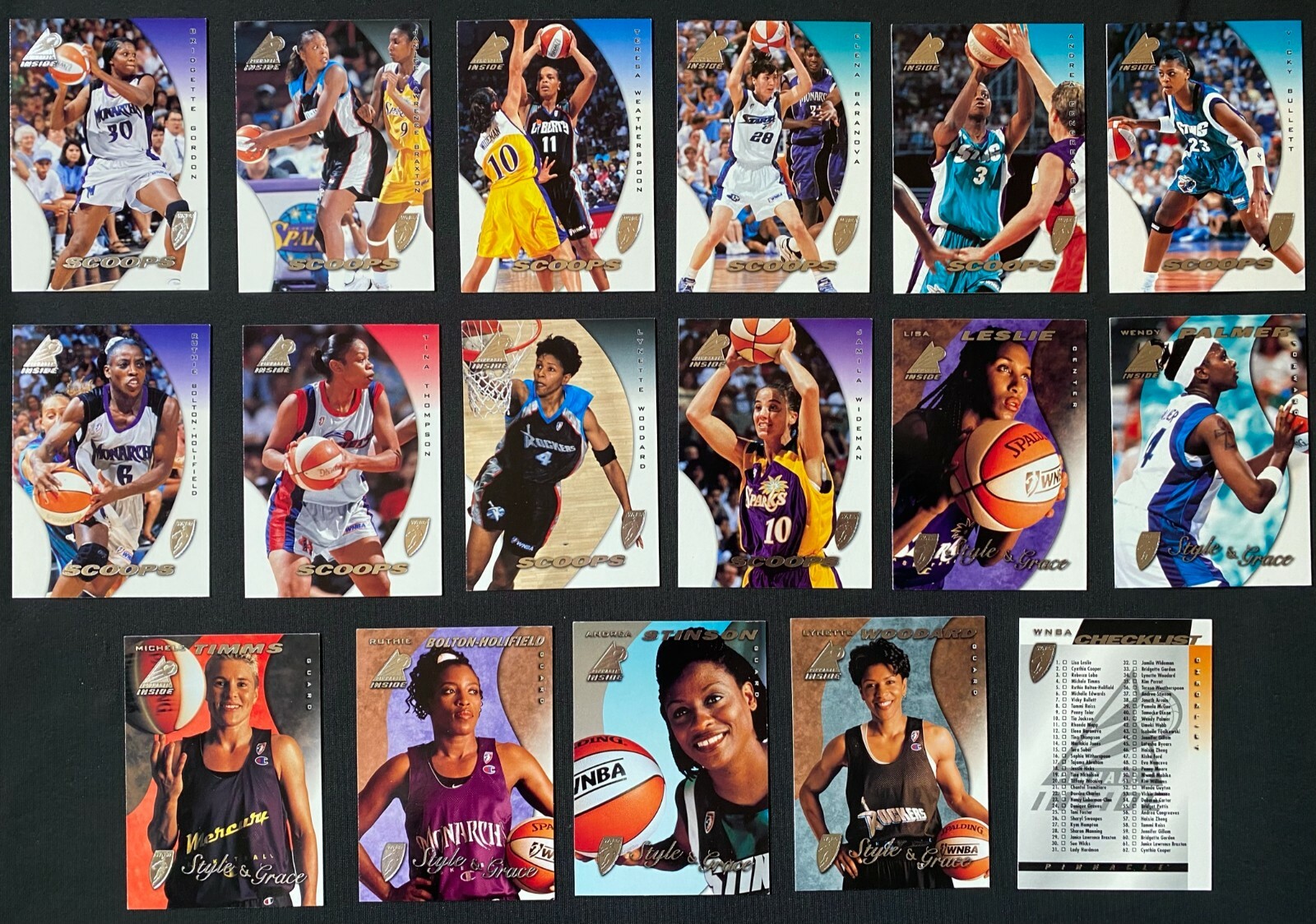 1997 Pinnacle Inside WNBA – Basketball Cards – Complete Your Set – You U Pick