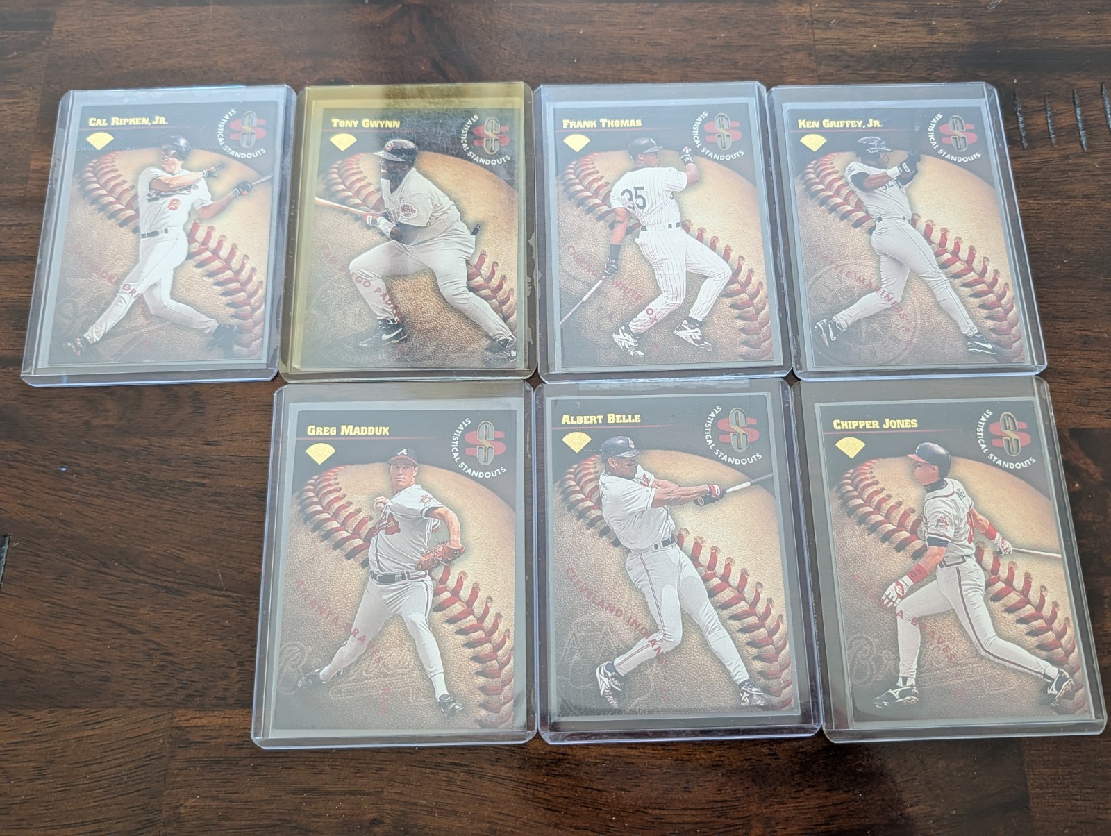 Near Set /2500 Ken Griffey Jr Cal Ripken Chipper 1996 Leaf Statistical Standouts