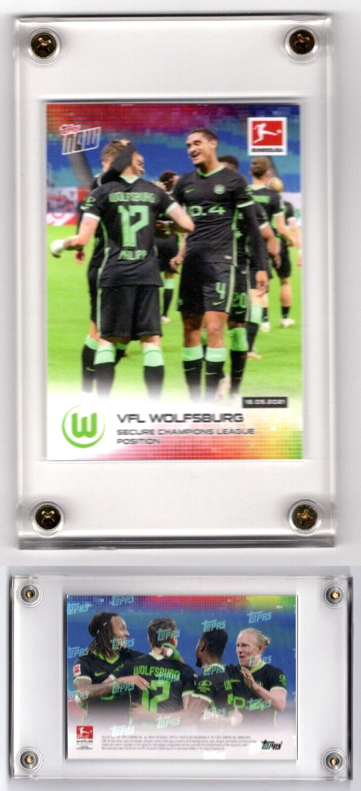 VFL WOLFSBURG 2021 TOPPS NOW SOCCER 194 BUNDESLIGA VERY LOW PRINT RUN = 101