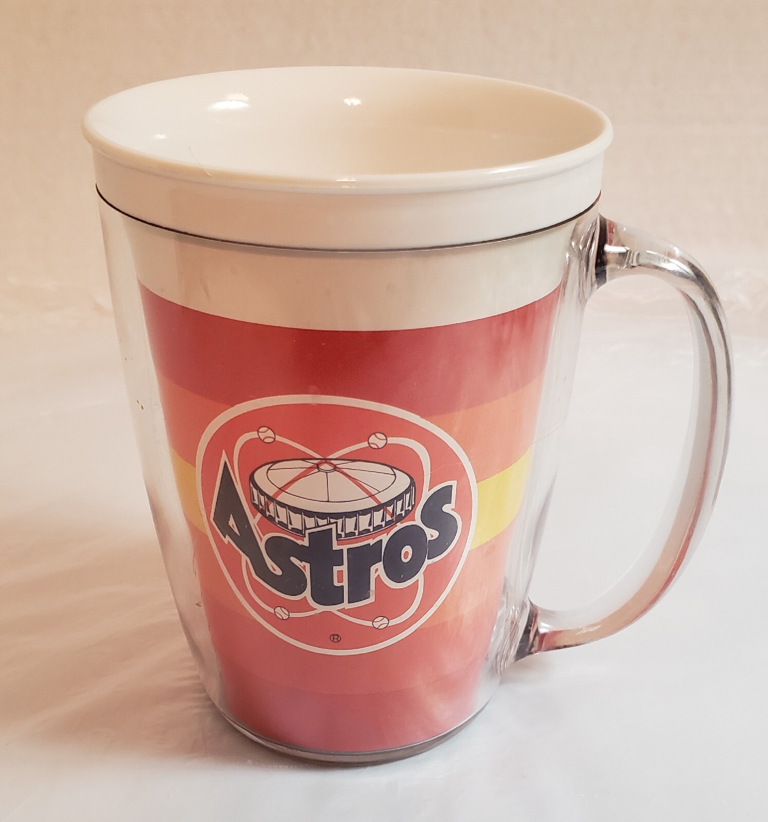 Houston Astros Souvenir Cup Plastic Sponsored by Coke Made in USA 4.5 in Tall