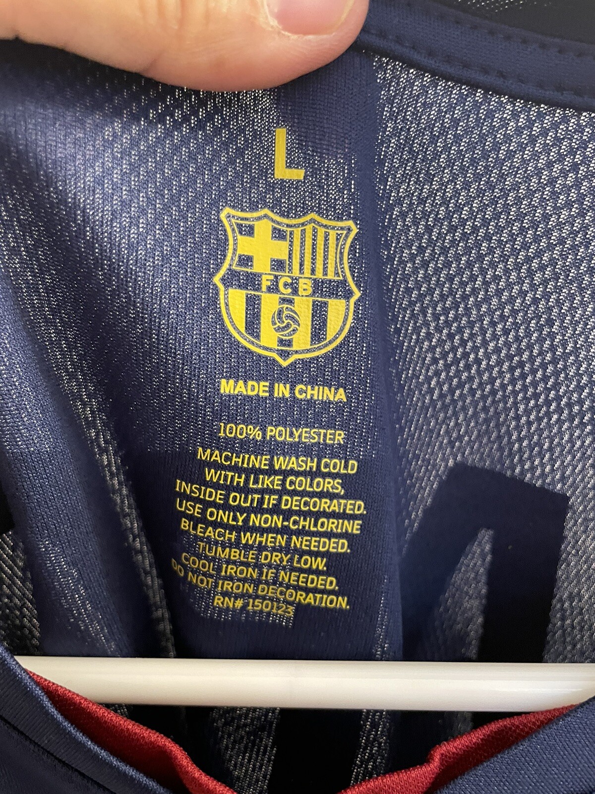 Barca Soccer Navy&Maroon Large Mesh Shirt