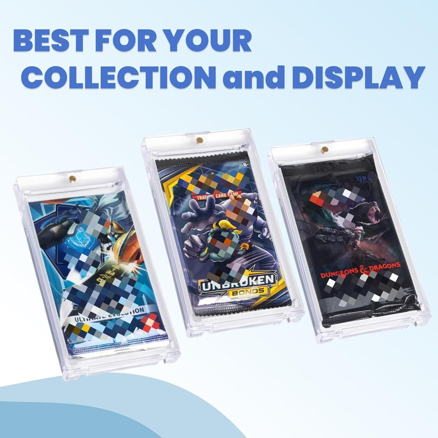 30 PCS Acrylic Booster Pack Protector-One Touch Booster Pack Magnetic Holder – U