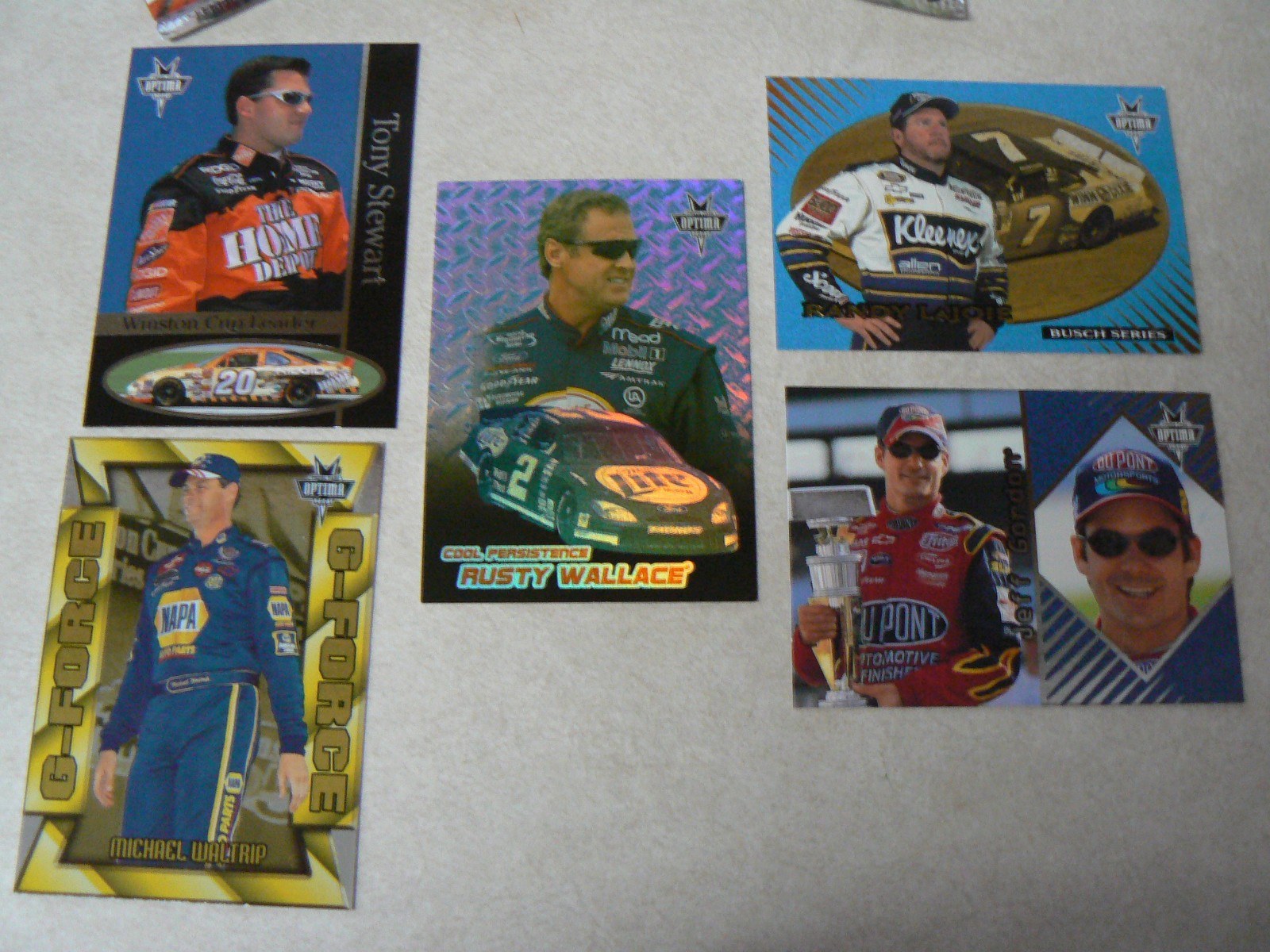 5 Pack 2001 Press Pass Optima Sealed NASCAR Racing cards Retail Edition +1 open