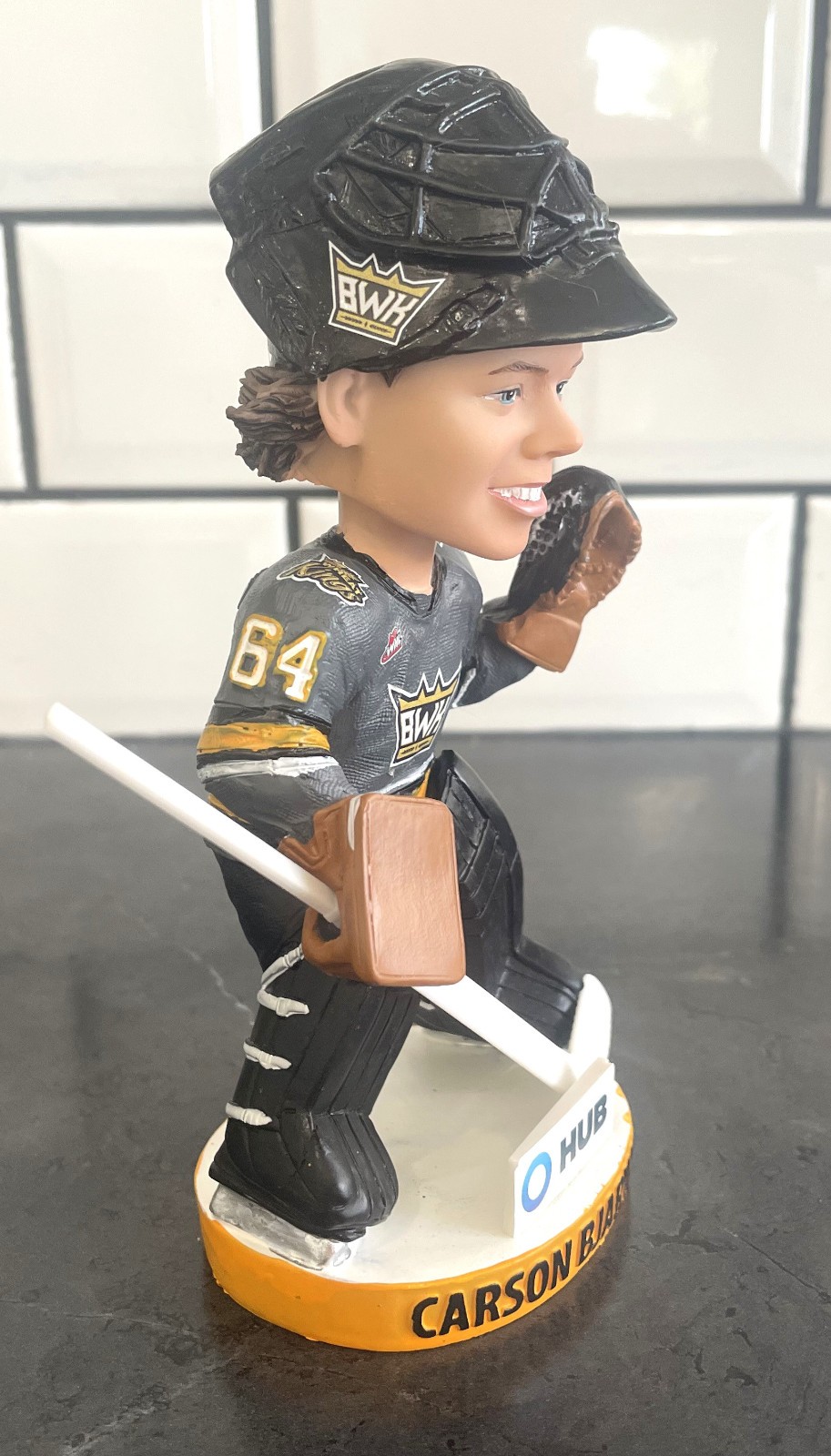 Bobblehead, Carson Bjarnason, Drafted 2023, 51st by Flyer, Brandon Wheat Kings
