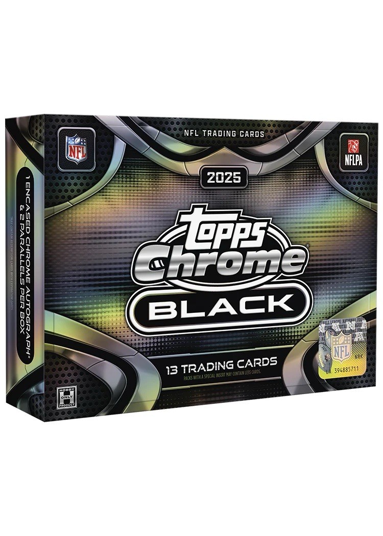 NEW/SEALED! 2025 Topps Chrome Black NFL Football Hobby Box