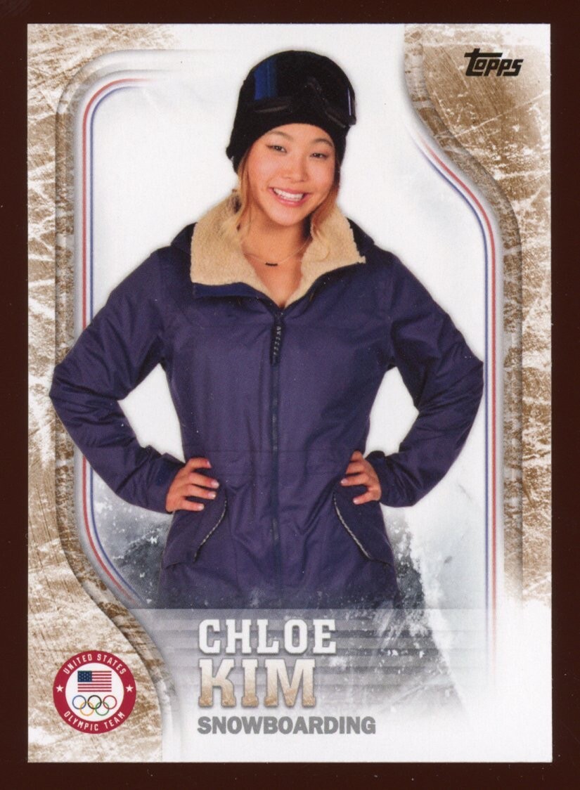 2018 Topps US Olympic & Paralympic CHLOE KIM Rookie RC Bronze Milan Cortina 2026