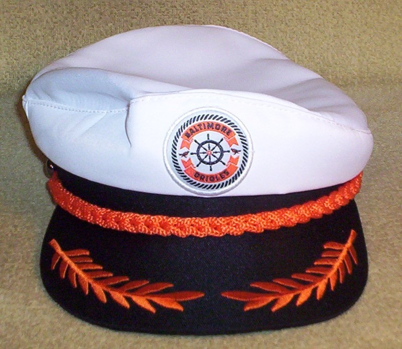 NEW MLB BALTIMORE ORIOLES ONE SIZE FITS ALL YACHT SAILOR CAP HAT 2025 GIVE-AWAY