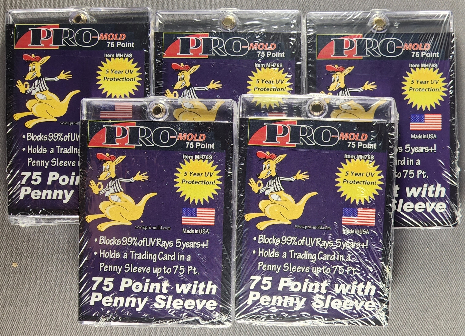 5x Pro Mold MH75S 1st Gen w/ Sleeve 75pt Magnetic Card Holder One Touch