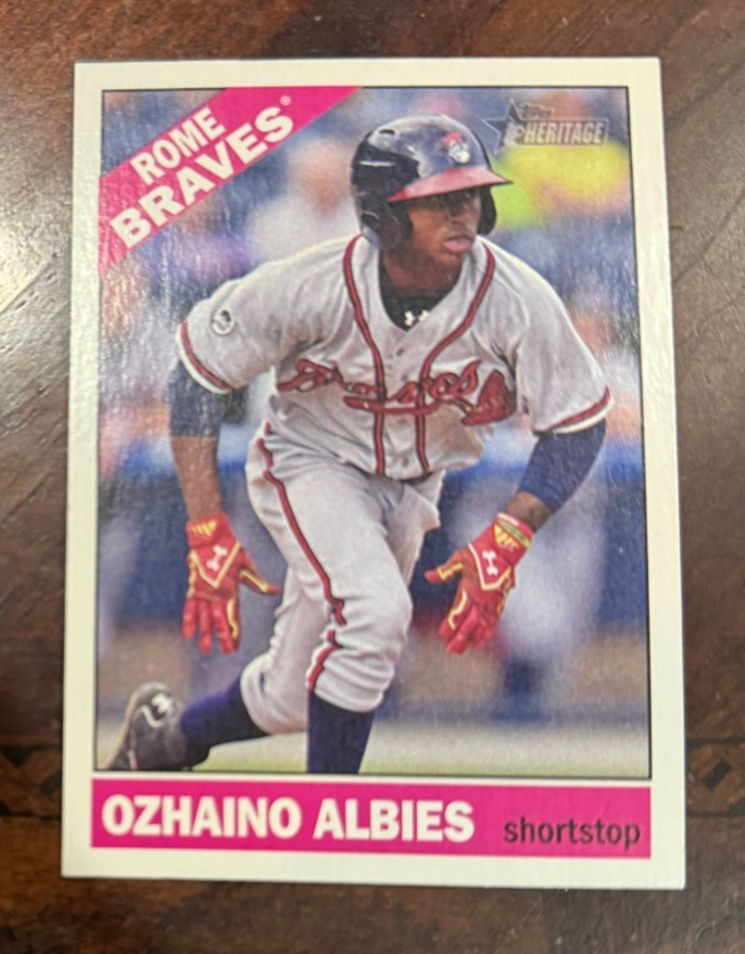 OZHAINO ALBIES – 2015 Topps Heritage Minor Leagues #4 FS QTY