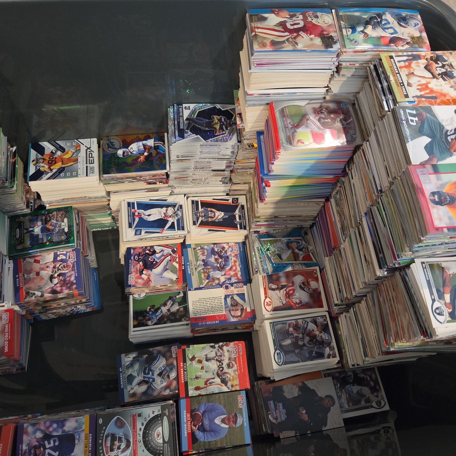 1 Pound Unsearched Football Lot Card Mixed Era NFL Cards Save 50 Percent On 4+