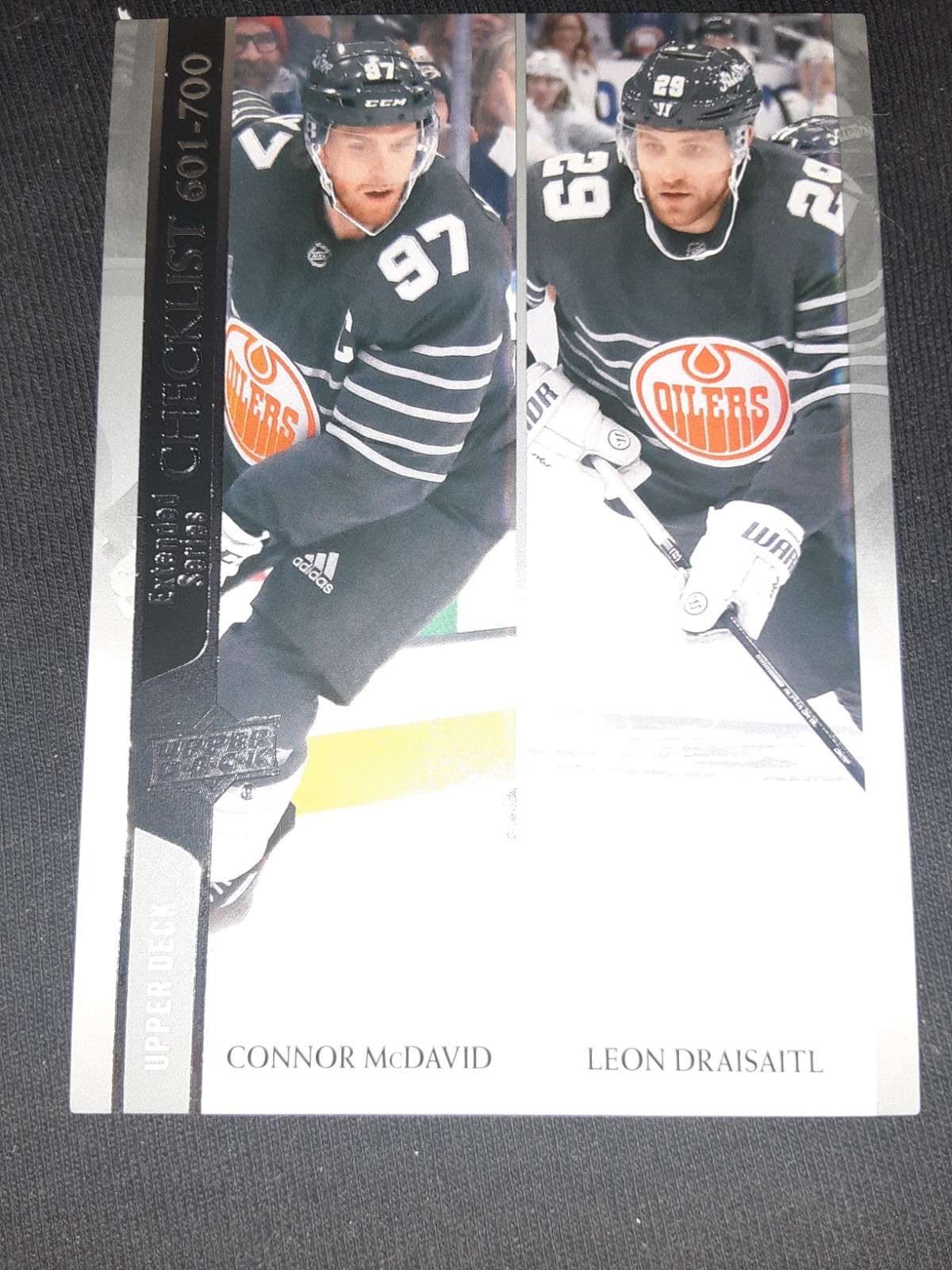 2020-21 Upper Deck CONNOR McDAVID/LEON DRAISAITL #700 Checklist 601-700