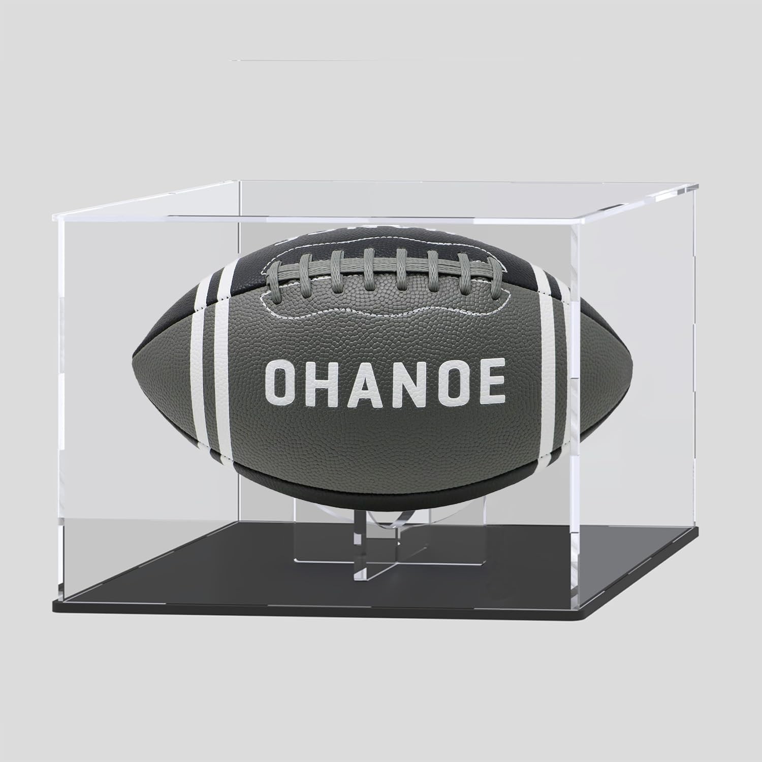 Acrylic Display Box with Removeable Ball Stand, Clear Acrylic Case for Full S…
