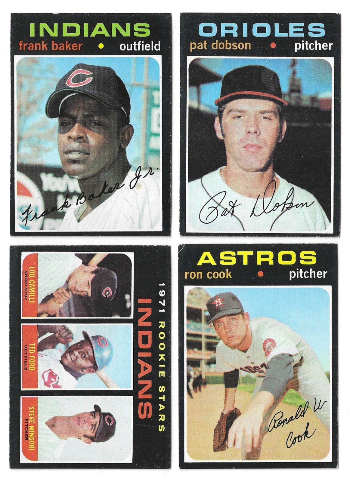 1971 Topps baseball – less than EX – 350 and up – You Pick