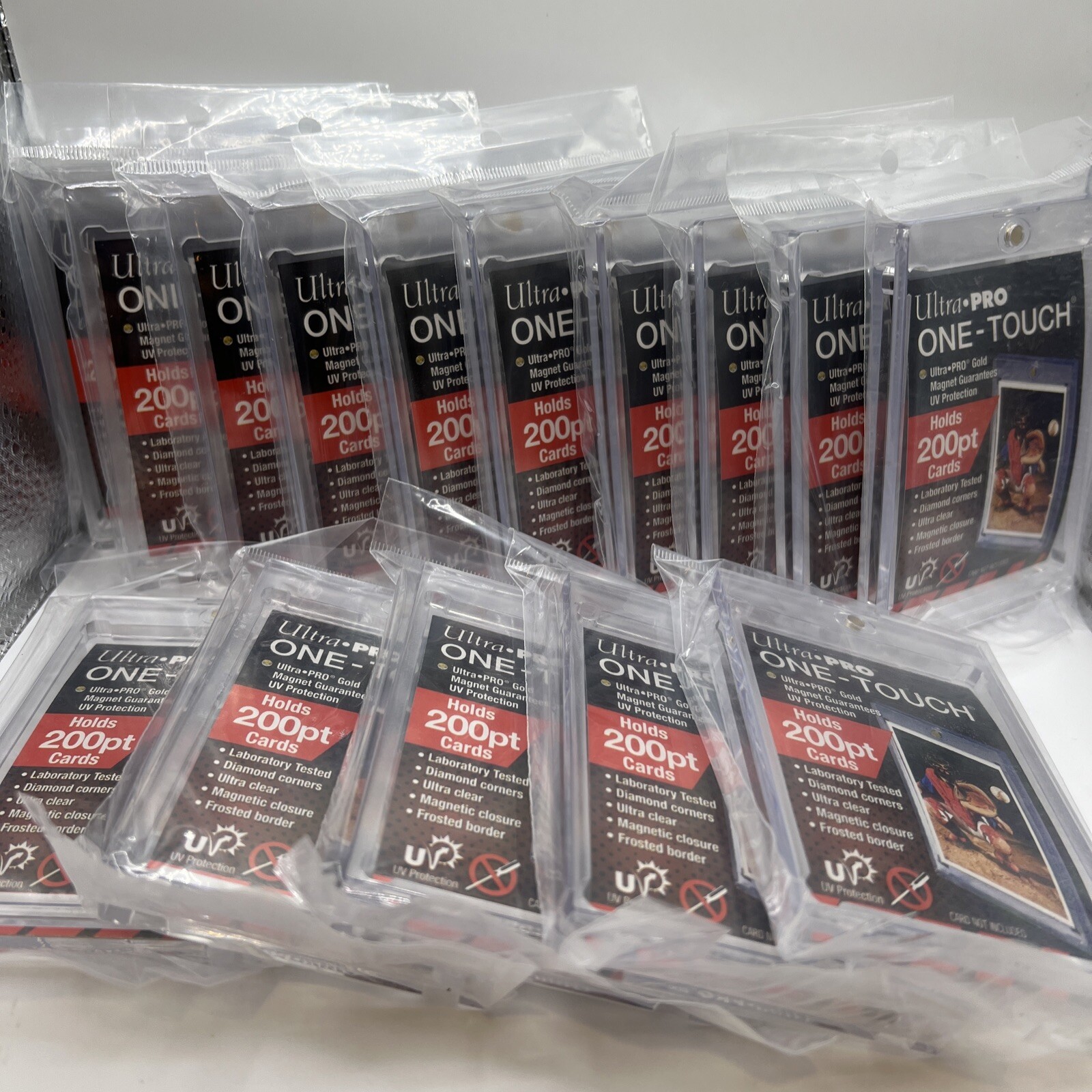 Ultra Pro One-Touch Thick Card 200pt Point Magnetic Card Holder – LOT of 15