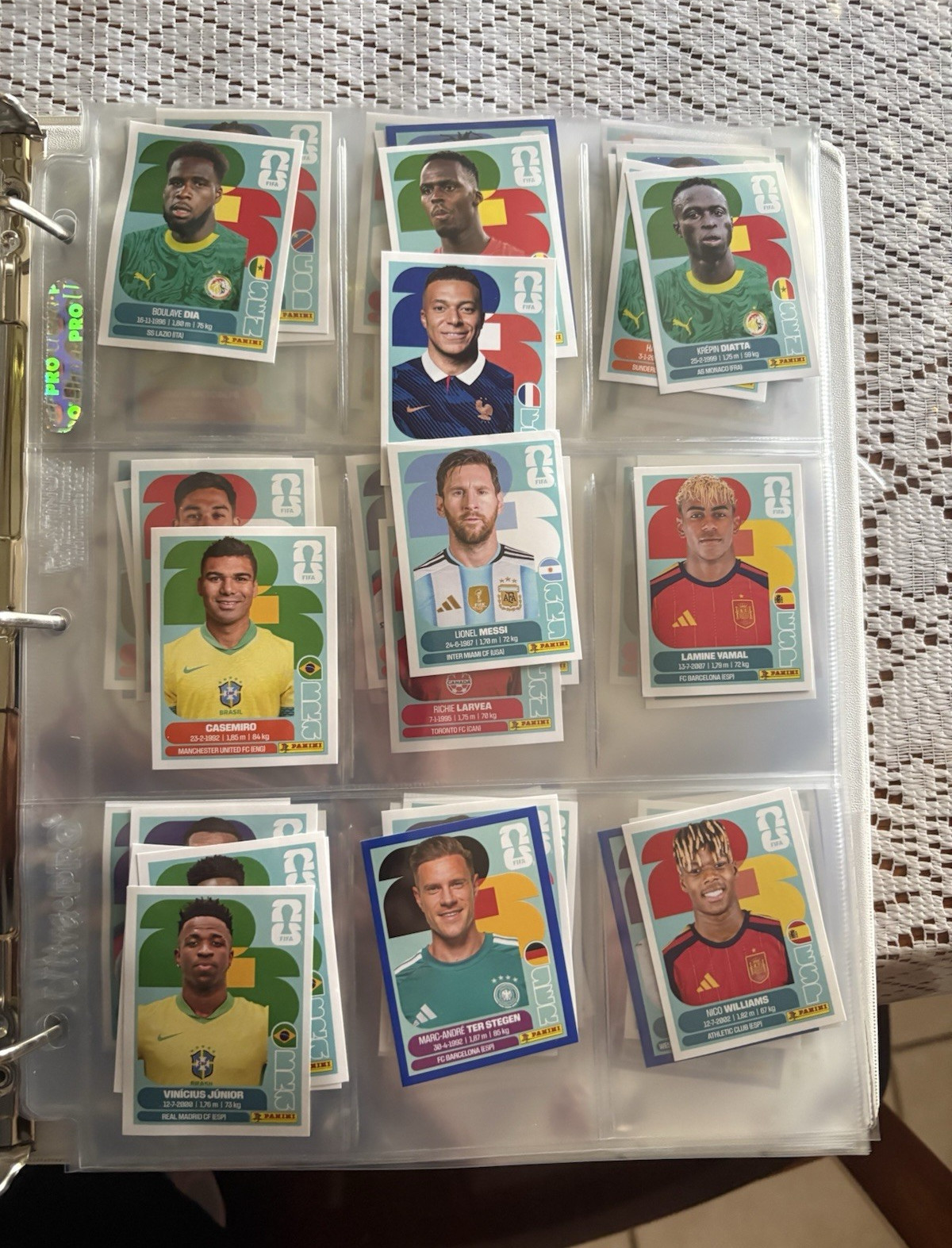 Panini FIFA World Cup 2026 Soccer Trading Card Lot (9) Messi Mbappé Ronaldo