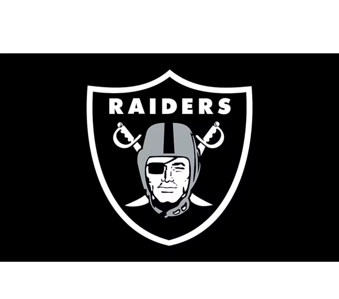 Raiders Flag 3X5 Las Vegas Raiders Logo Banner Football Free Fast Shipping