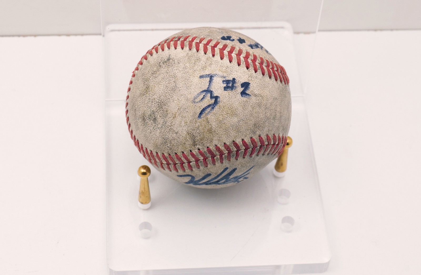 Rawlings Official Baseball w/ Multiple Unidentified Signatures No Stand