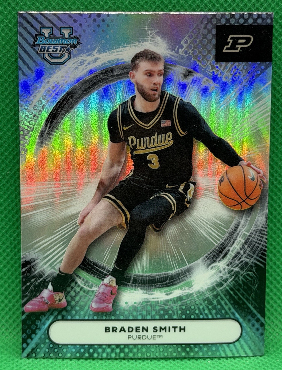 Topps Braden Smith 2026 Bowman’s Best #1 Refractor Purdue Boilermakers