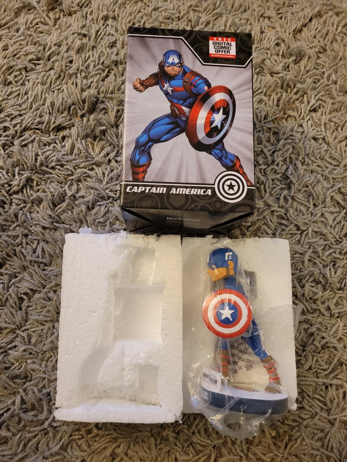 ROCHESTER RED WINGS MARVEL CAPTAIN AMERICA SGA BOBBLEHEAD!