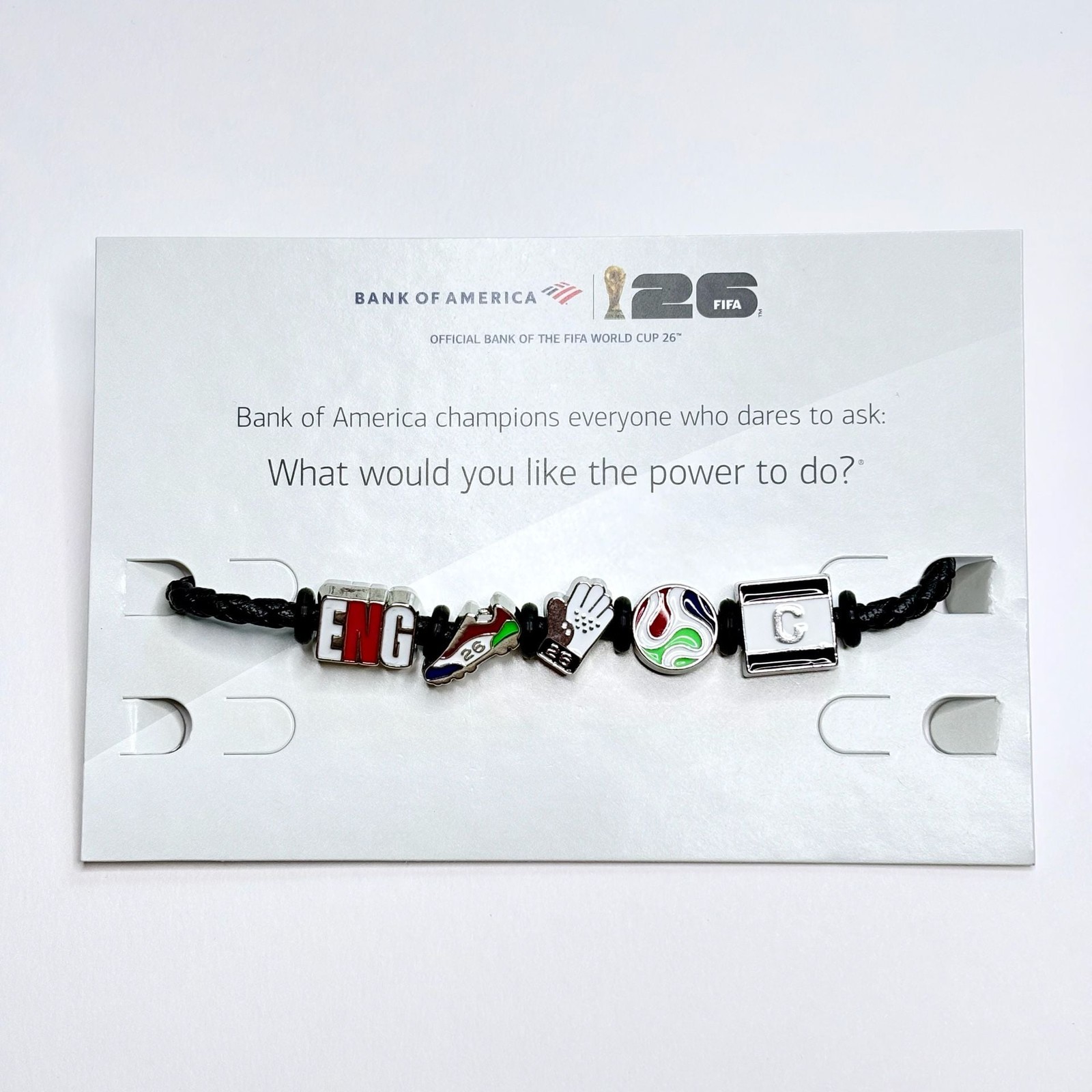 ENGLAND ENG FIFA World Cup 2026 BofA Charm Bracelet