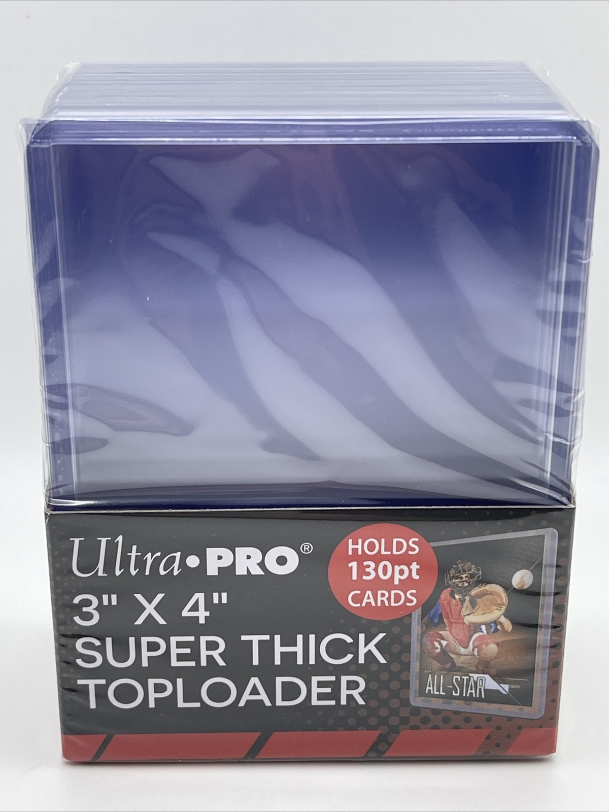 Ultra Pro 3X4 Super Thick Toploaders 130pt Point 1 Pack of 10 for Thick Cards