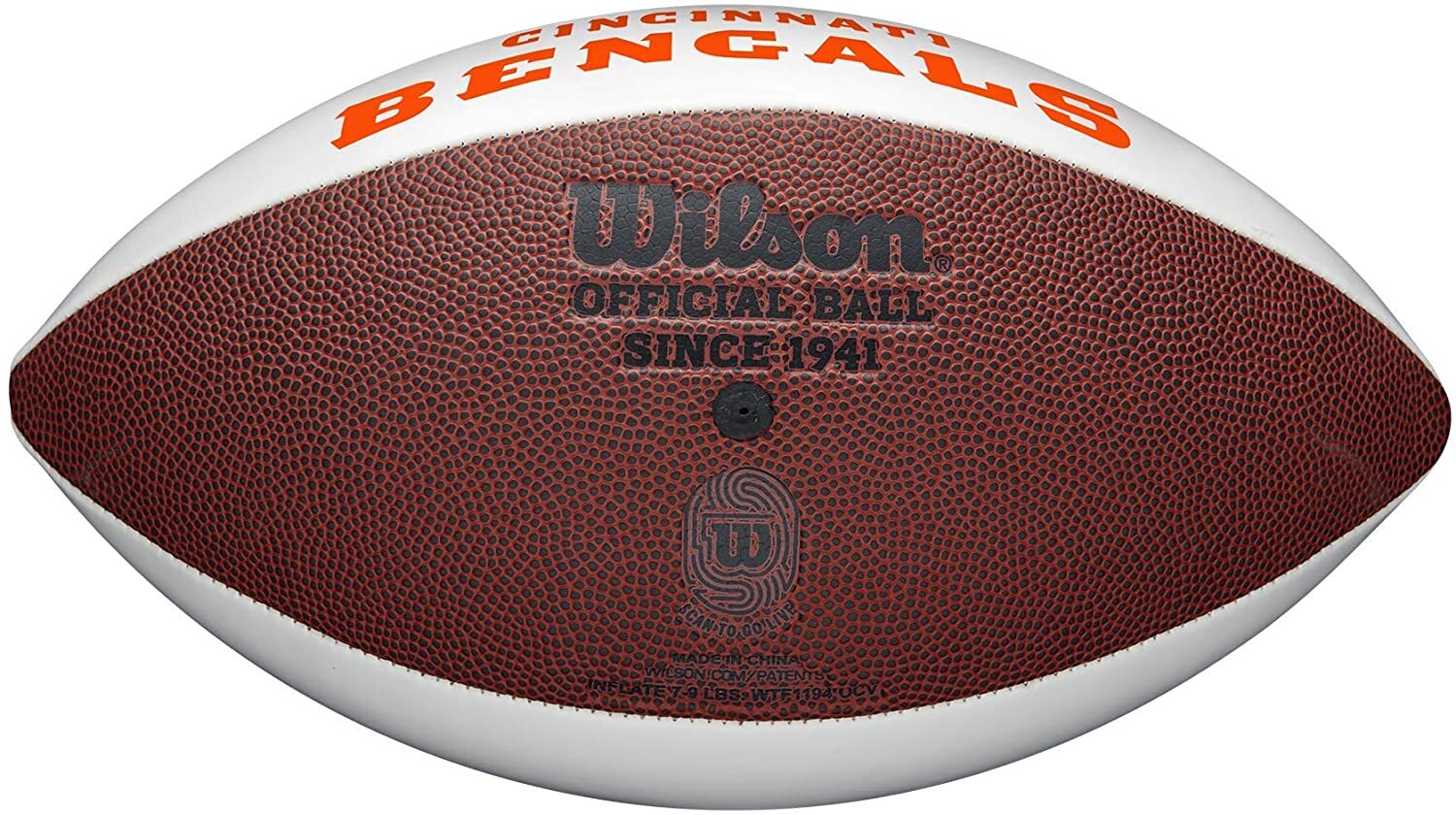 Cincinnati Bengals Full Size Official Autograph Signature Series White Football