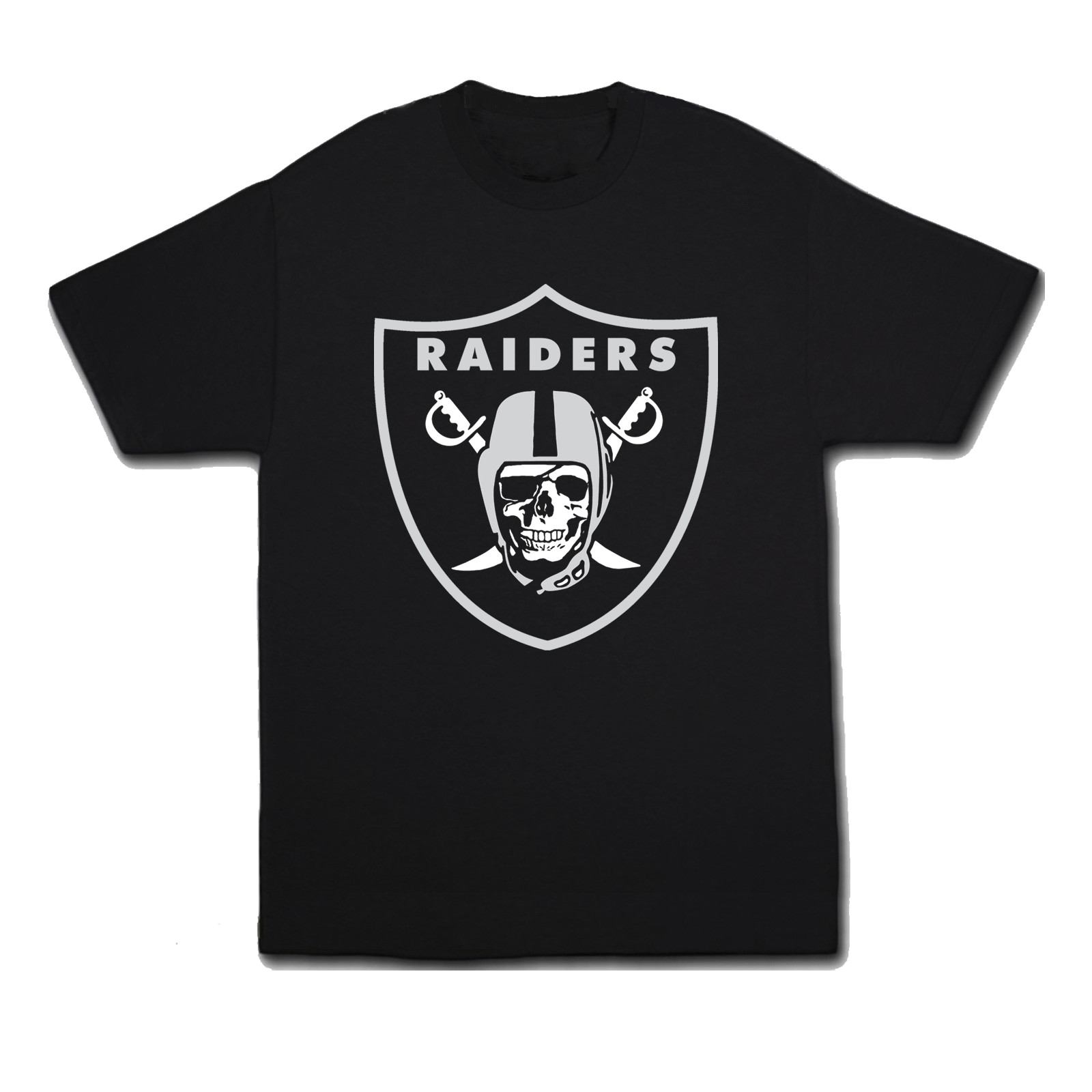 Las Vegas Raiders T-Shirt Football Oakland Los Angeles Raider Nation S-4X Black