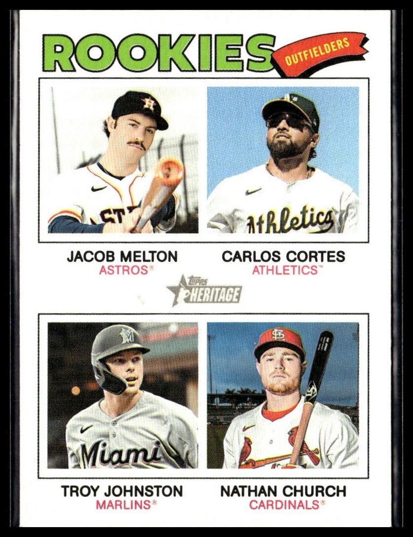 2026 Topps Heritage 373 Melton Cortes Johnston Church RC Short Print SP