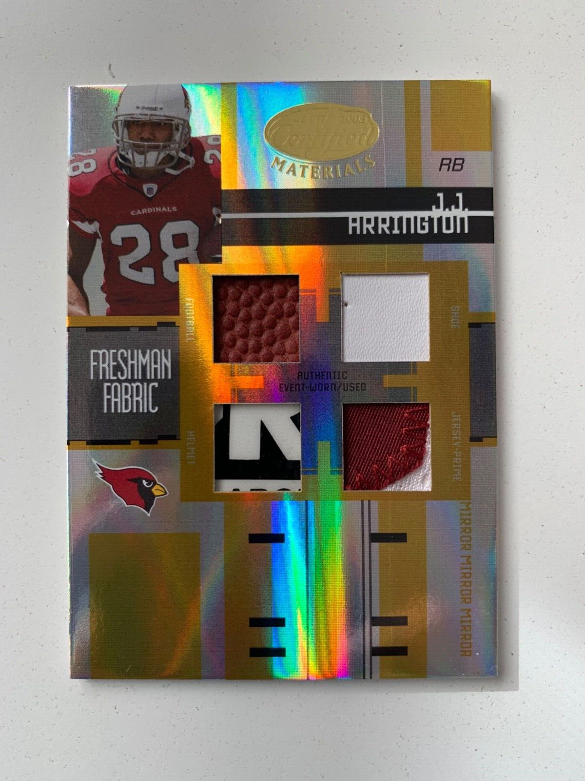 2005 Leaf Certified rc rainbow JJ ARRINGTON /5 /25/50/150 Arizona Cardinals