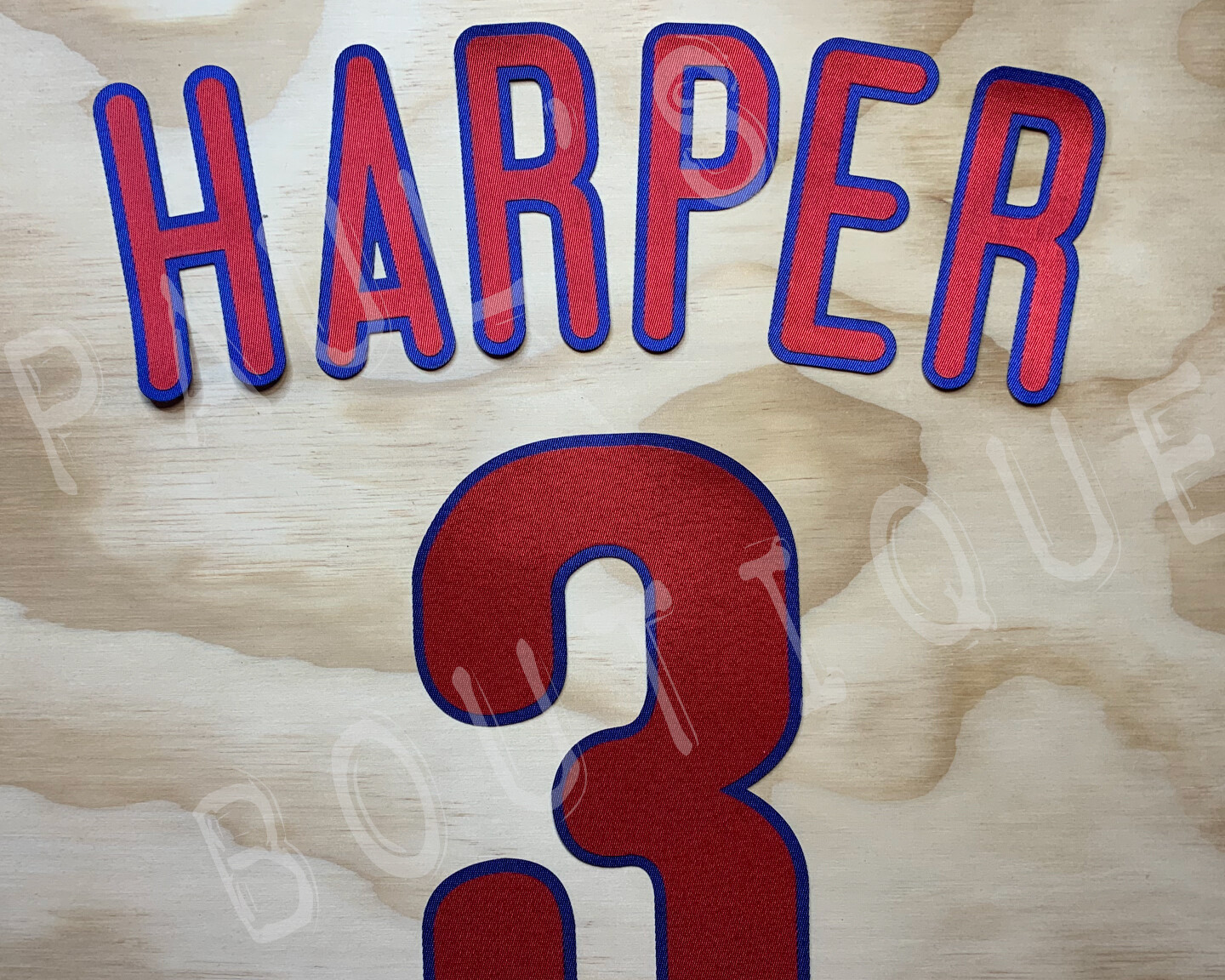 Phillies Lettering Kit for an Authentic, Replica or Youth Alternate Cream Jersey