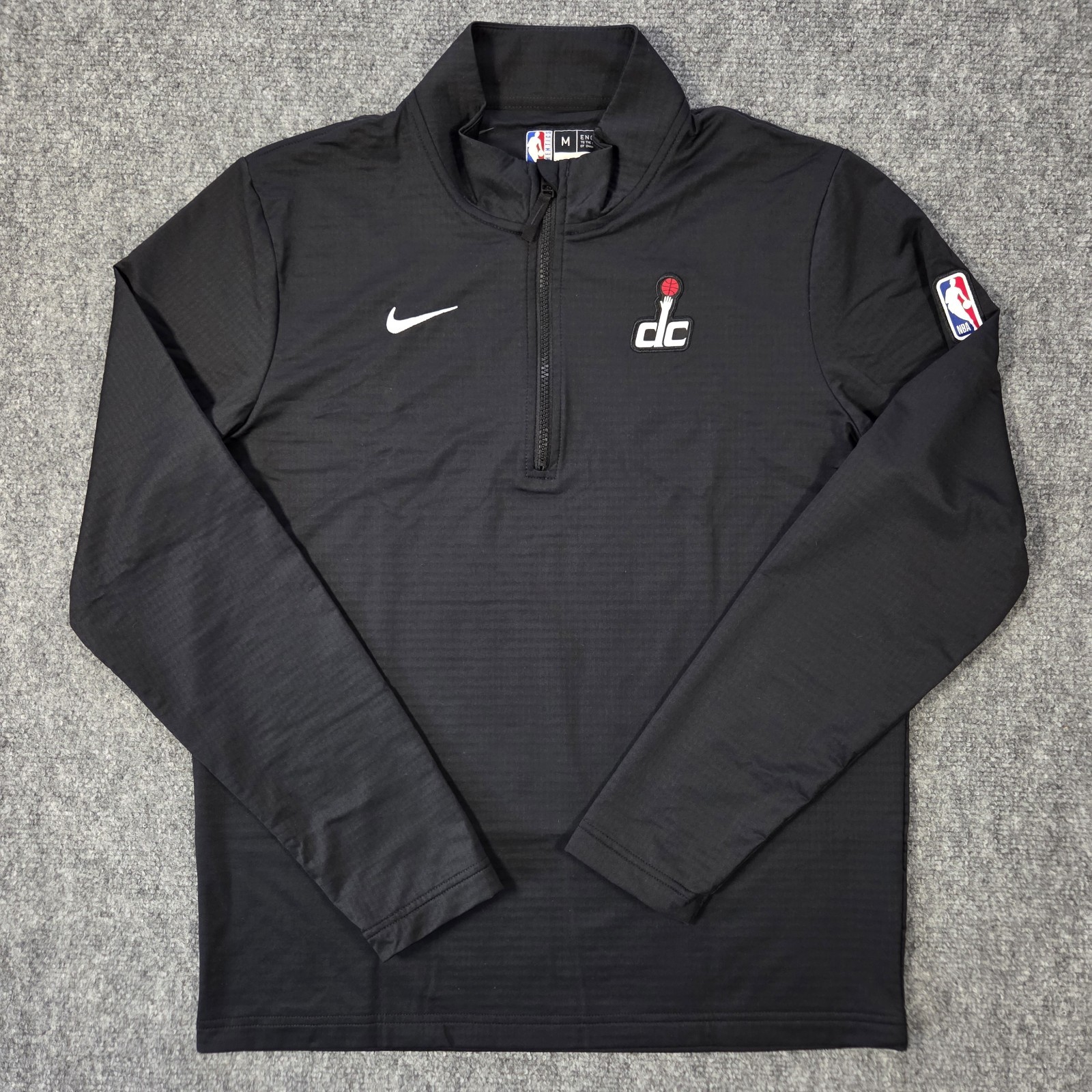 Nike Washington Wizards NBA Authentics Pullover Mens Medium Black FV0938-010