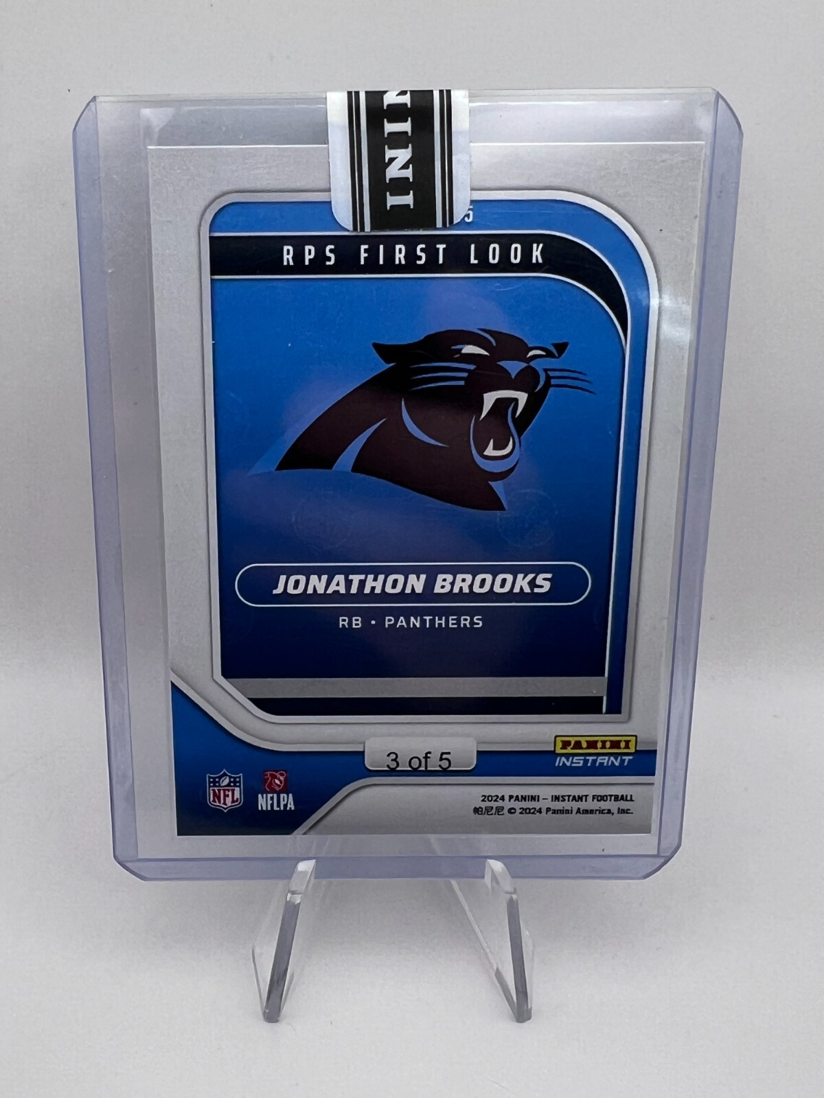 Jonathon Brooks – 2024 Panini Instant RPS First Look White Tiger Print /5 RC SSP
