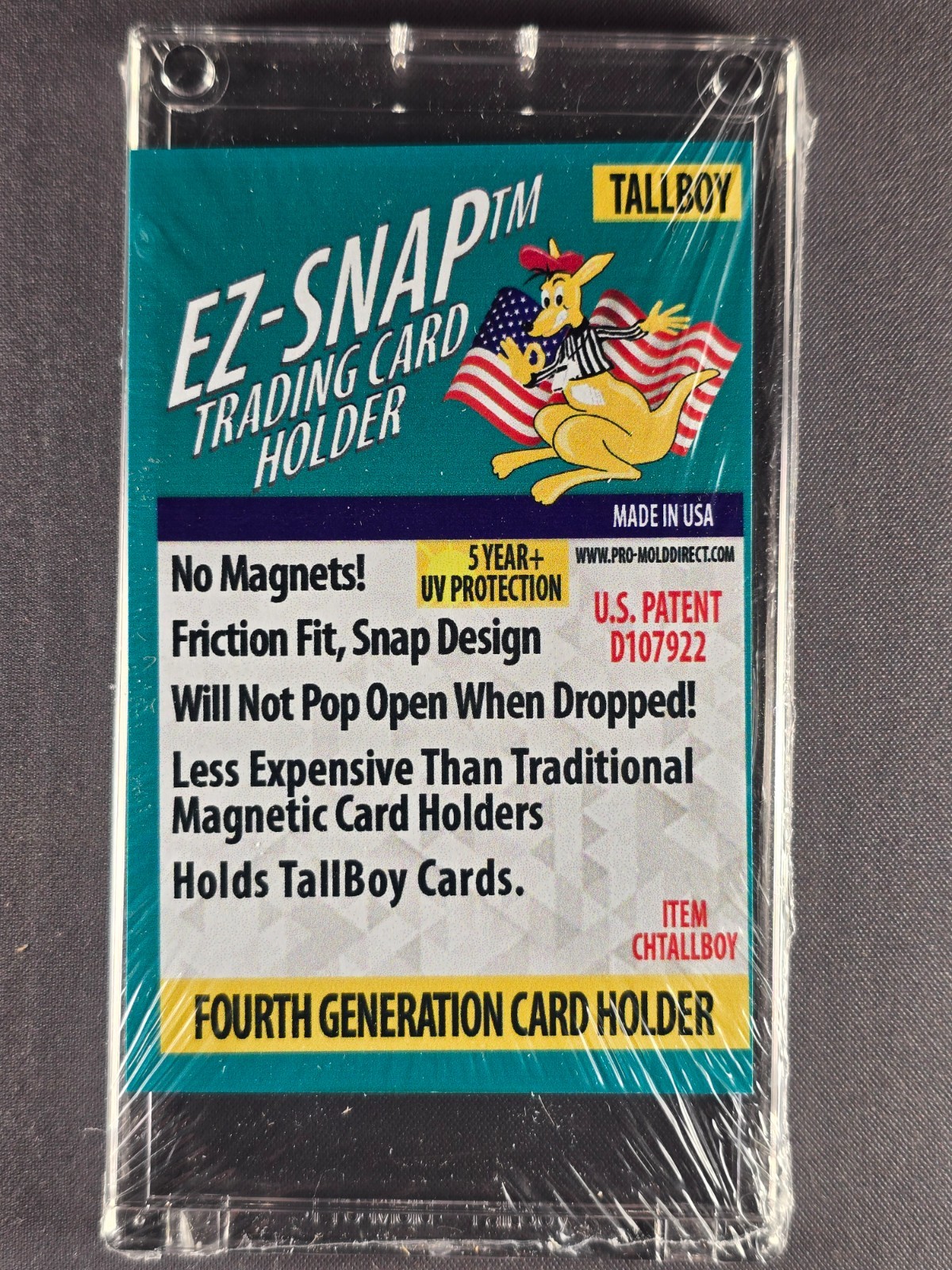 Box 25x PRO MOLD 4th Generation EZ Snap TallBoy Tall Boy Trading Card Holders