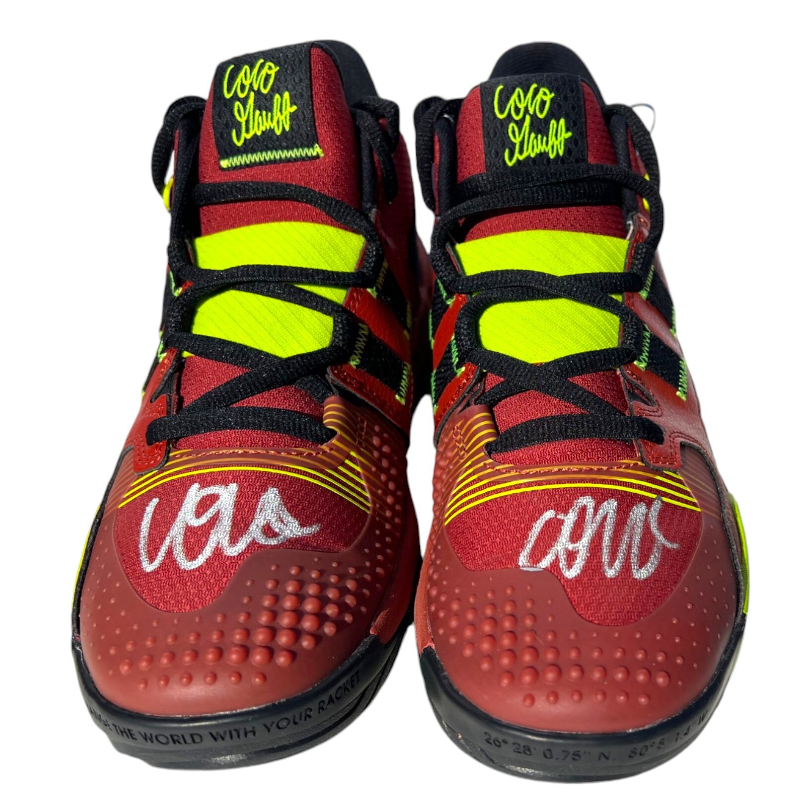 COCO GAUFF SIGNED AUTOGRAPHED NEW BALANCE CG1 2023 US OPEN TENNIS SHOES JSA