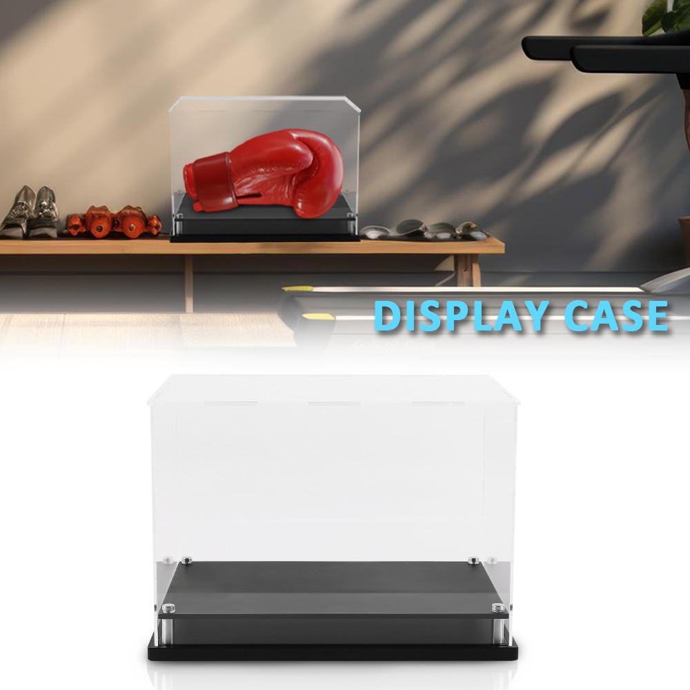 Black Base Riser Stand for Full Size Boxing Glove Holder Box Glove Display Case