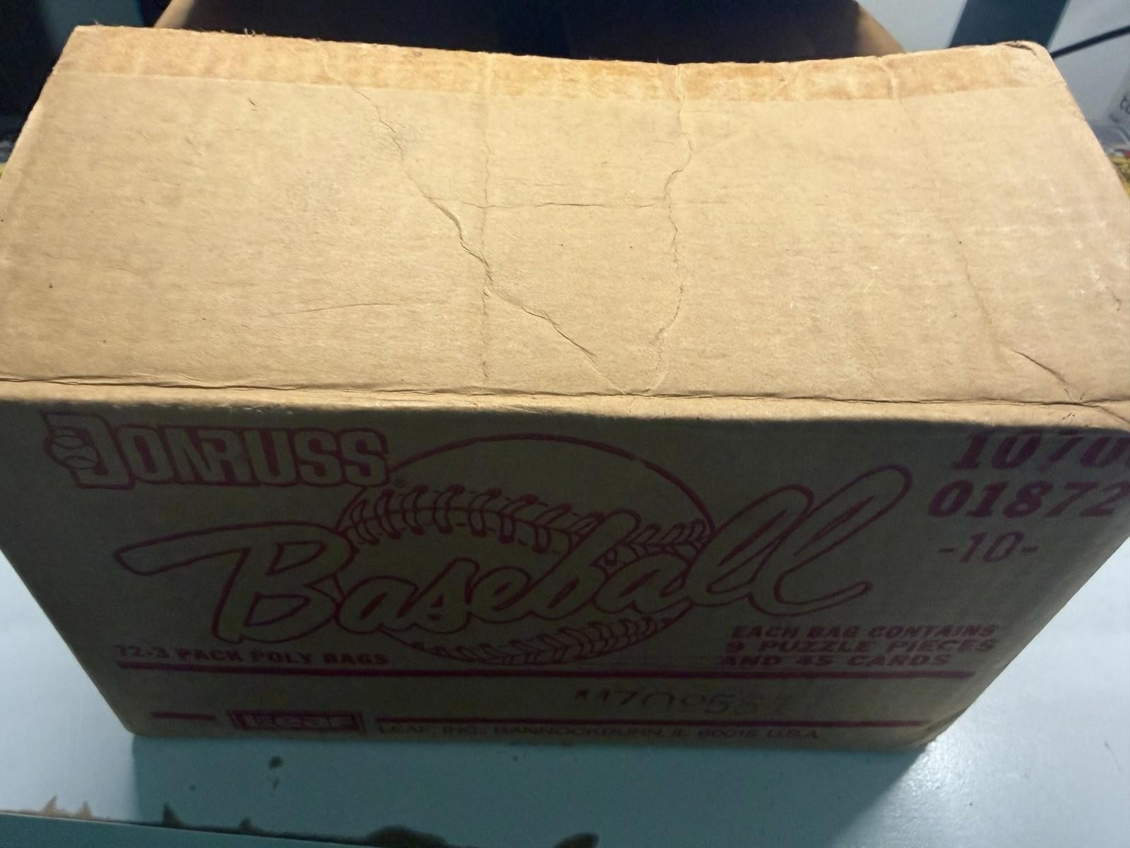 1987 Donruss Baseball Rack Pack case fresh quantity available