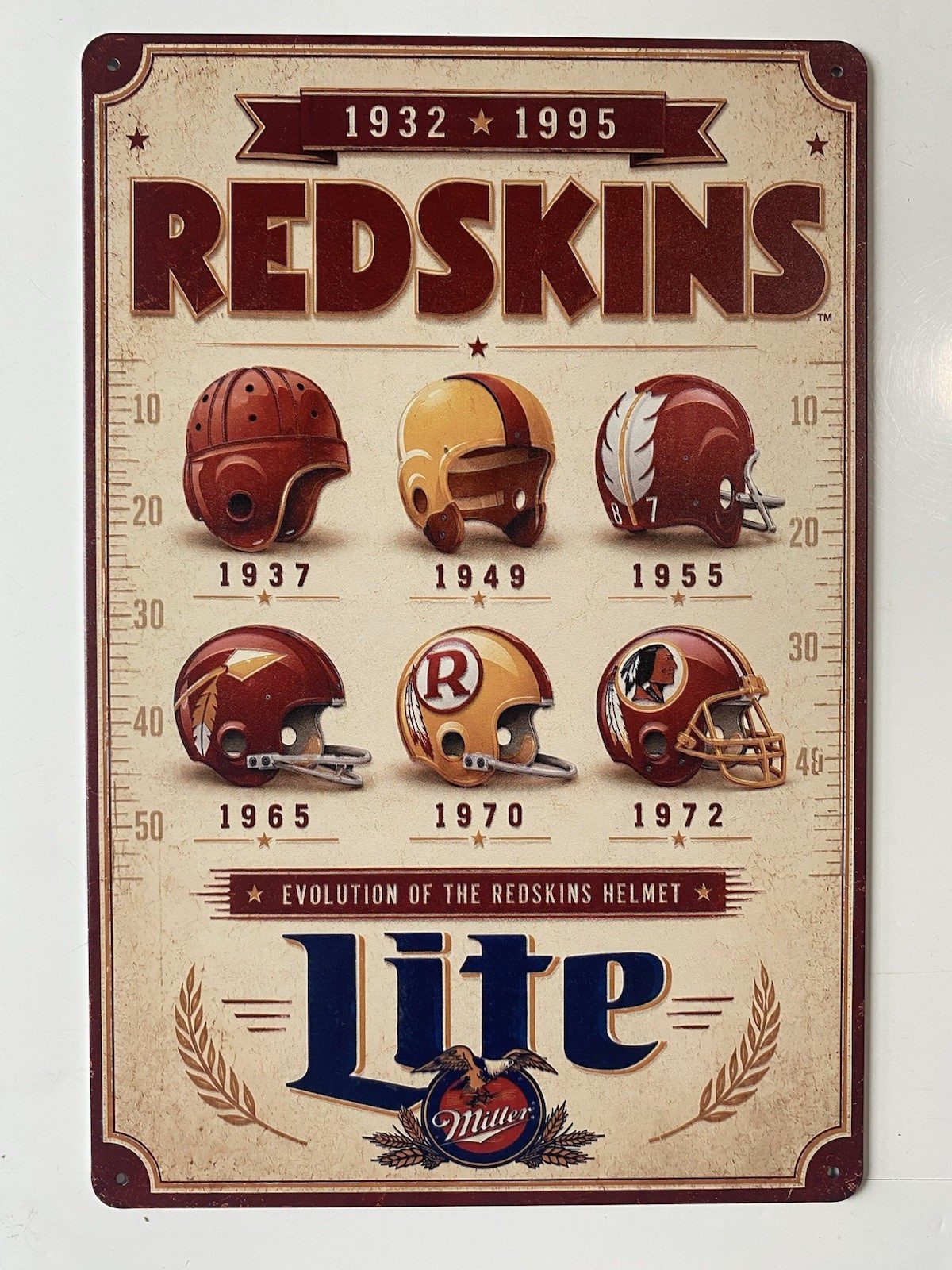 Washington Redskins – Miller Lite Beer Sign – Commanders – High Life Super Bowl