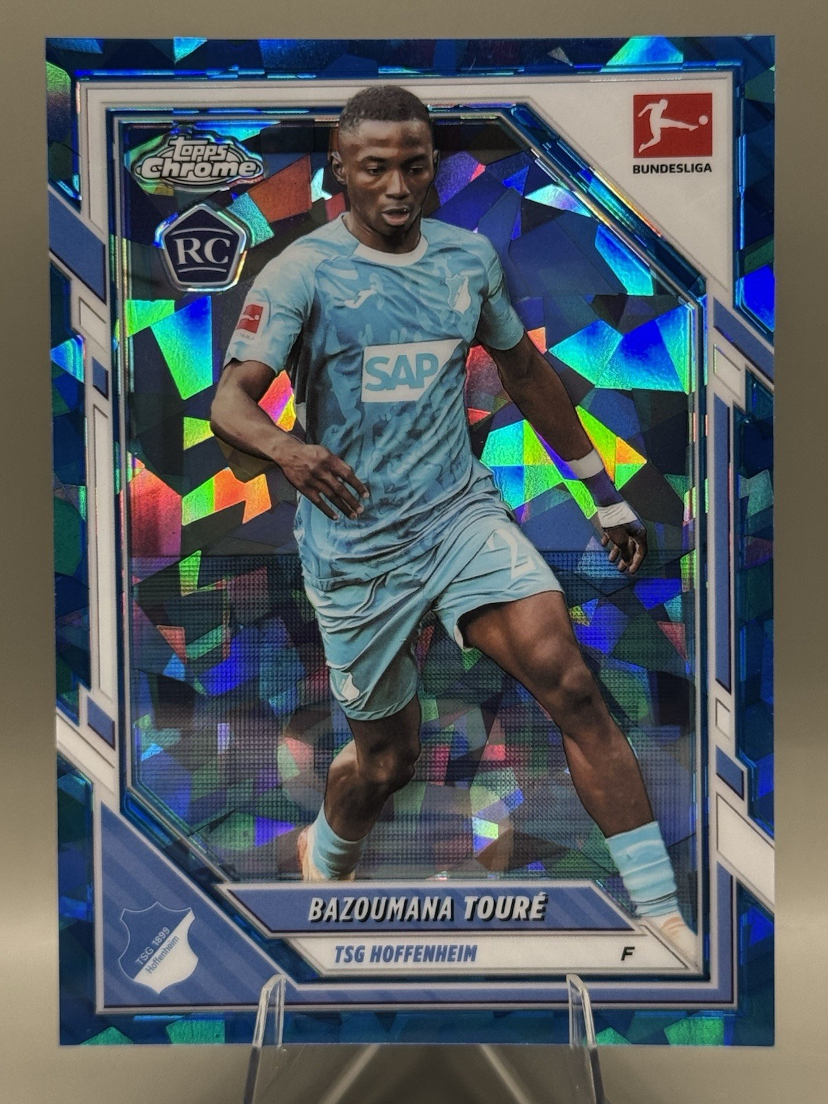Bazoumana Toure TSG Hoffenheim 2025-26 Topps Chrome Sapphire Bundesliga RC