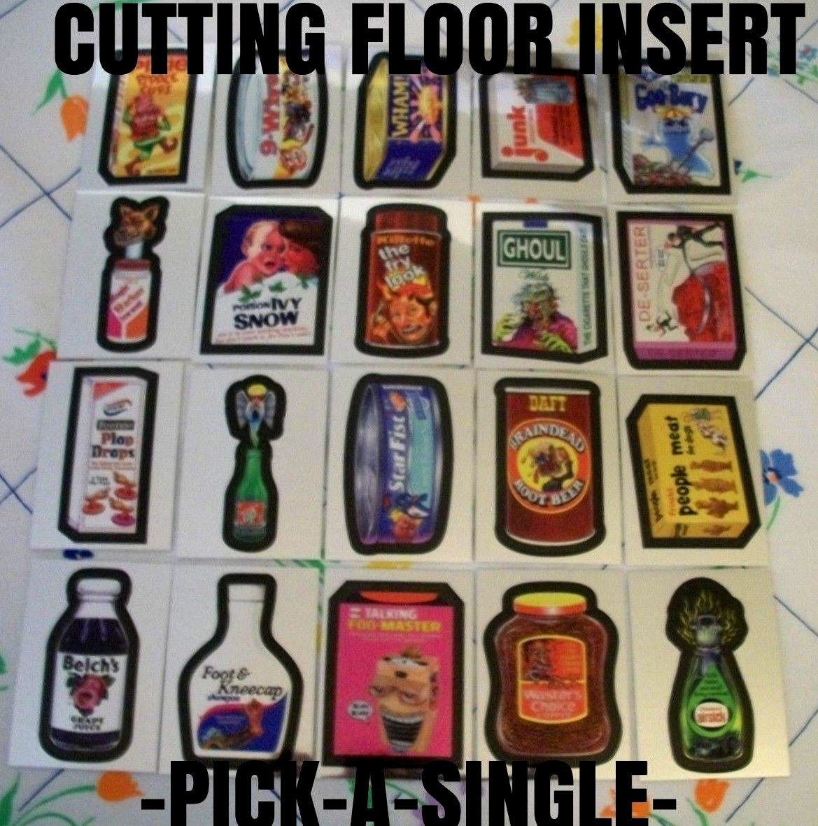 Wacky Packages Chrome “CUTTING ROOM INSERT” -PICK-A-SINGLE- COMPLETE YOUR SET