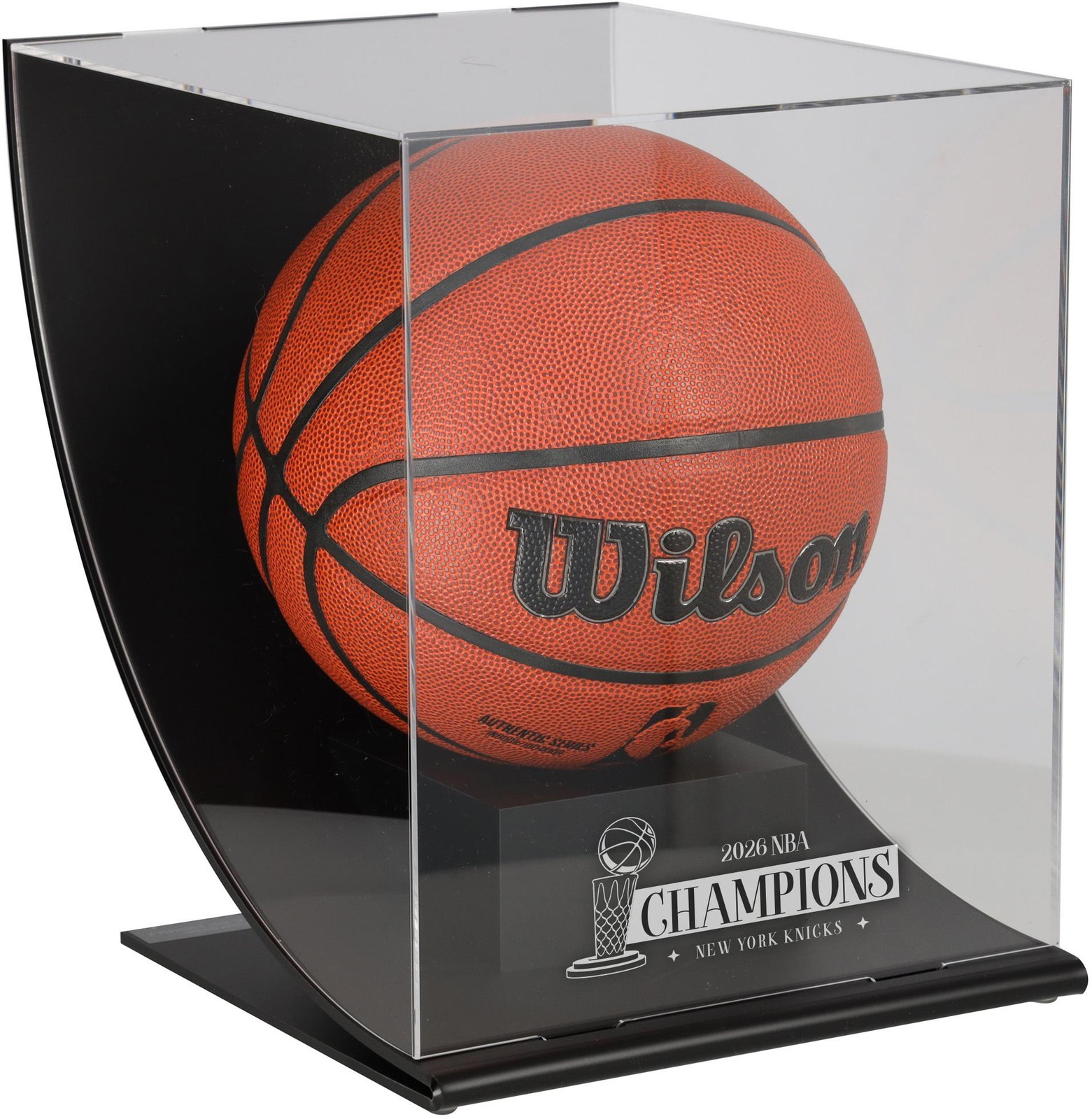 Knicks Basketball Display Fanatics Authentic COA Item#14649880