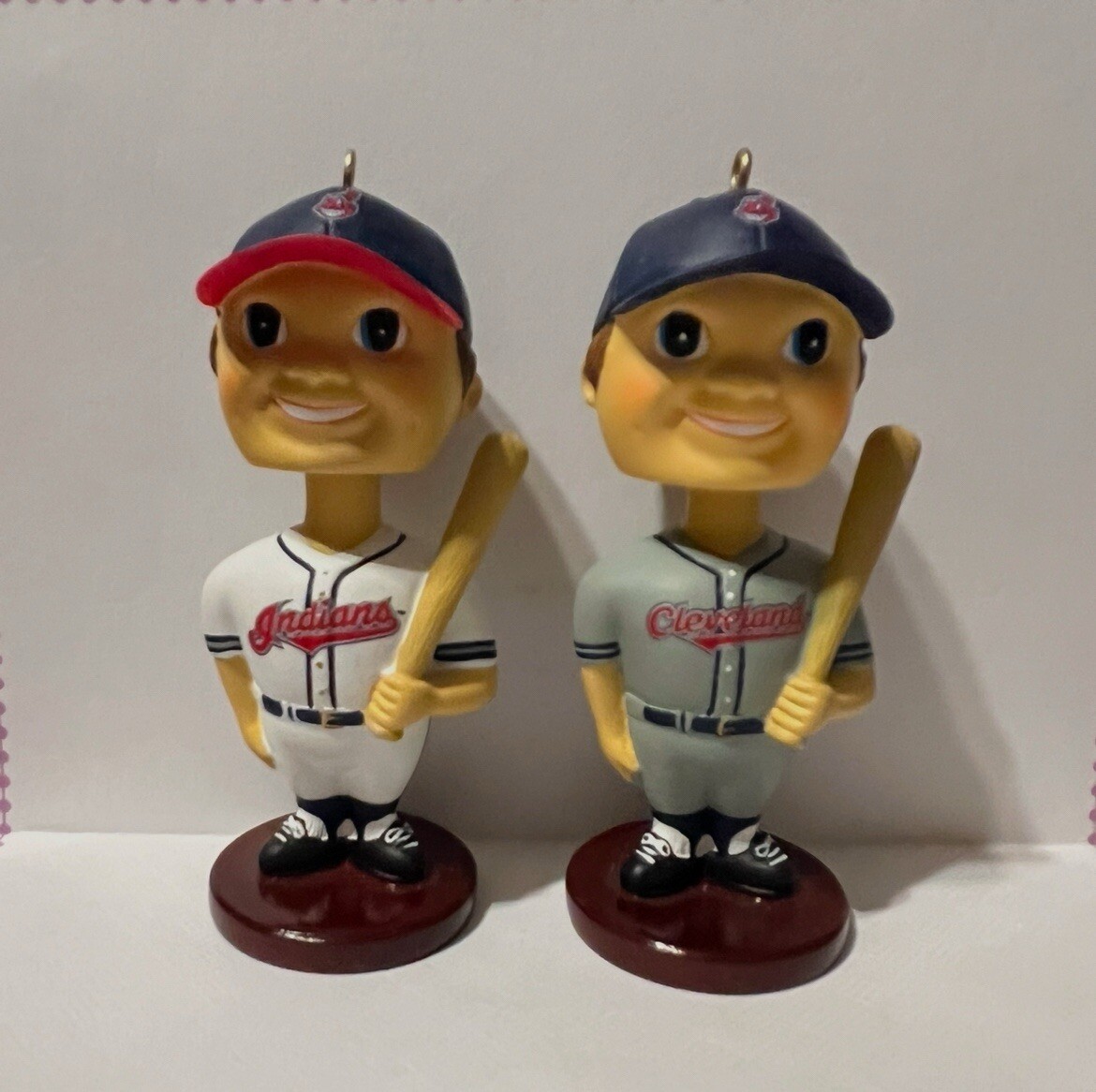 2002 Cleveland Indians Bobblehead Ornaments